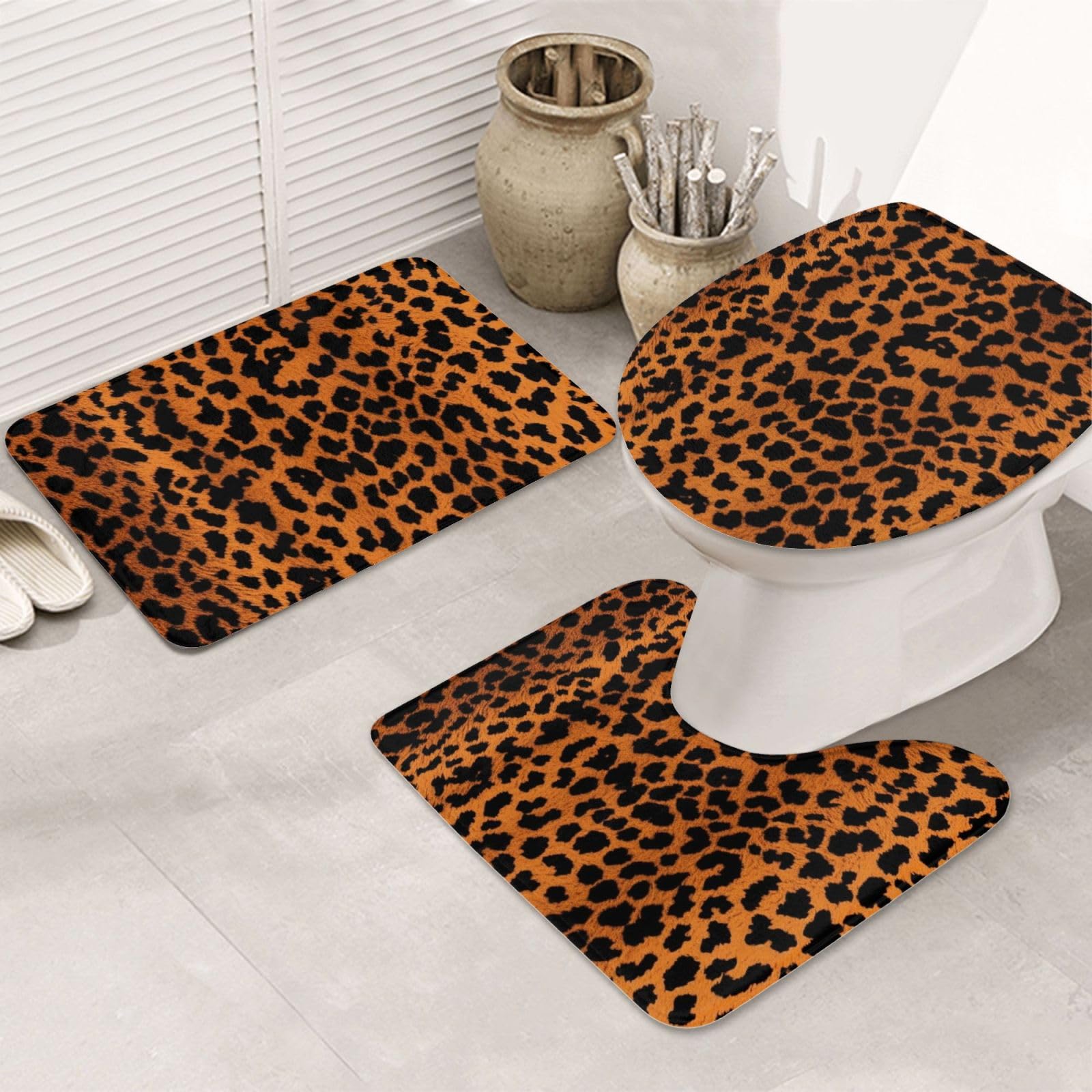 Tapis de bain antidérapant en forme de U pour éliminer les glissades et les sols mouillés