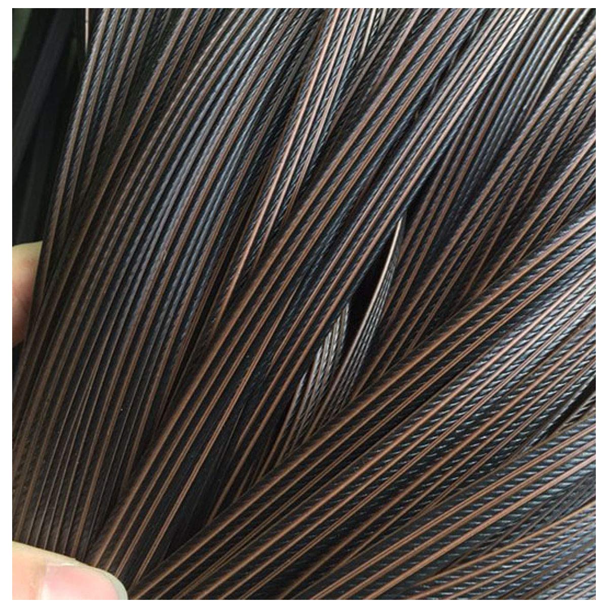 YebiO 500G (70M) Gradientowe Płaskie Tkanie Rattanu, Szerokość 8Mm Syntetyczny Rattan Naprawa Dzianina Materiał Plastikowy Rattan Dla Majsterkowiczów Handmadeniture Krzesło Kosz Stołowy/02 Coffe