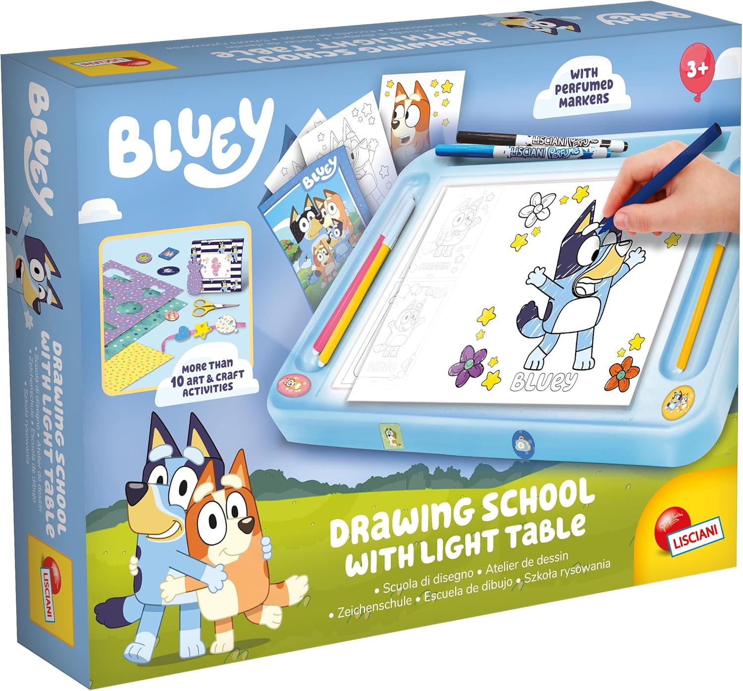 Lisciani Giochi 110681 Bluey Drawing School with Light Table
