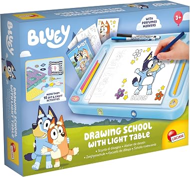 Lisciani - Bluey Drawing School - A4 Light Table Drawing Set - 3+ Years