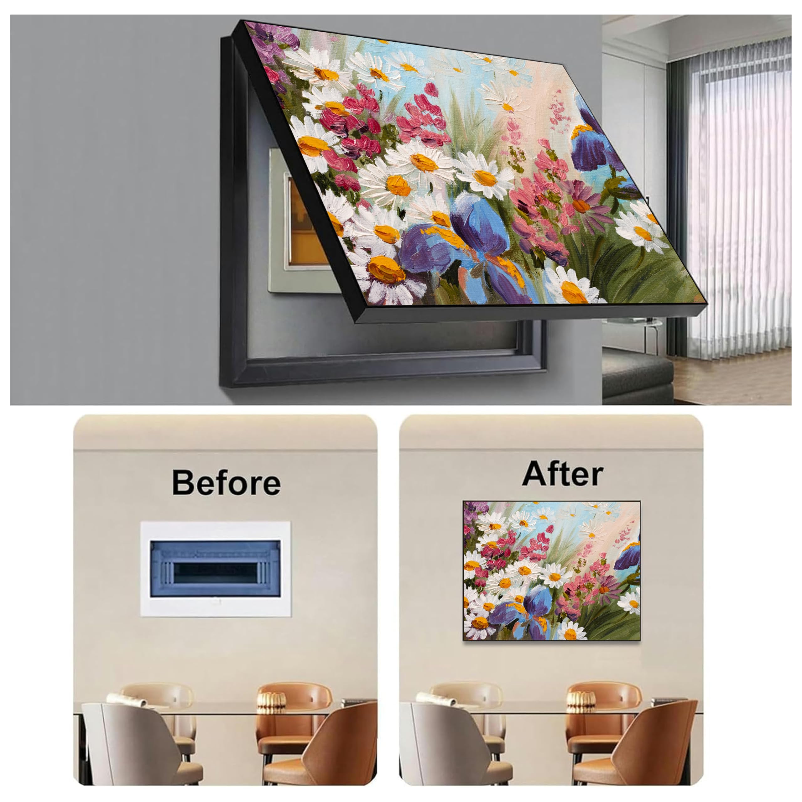Electric Daisy Flower Meter Box Cover -5 Electric Daisy Flower Meter Box Cover -5