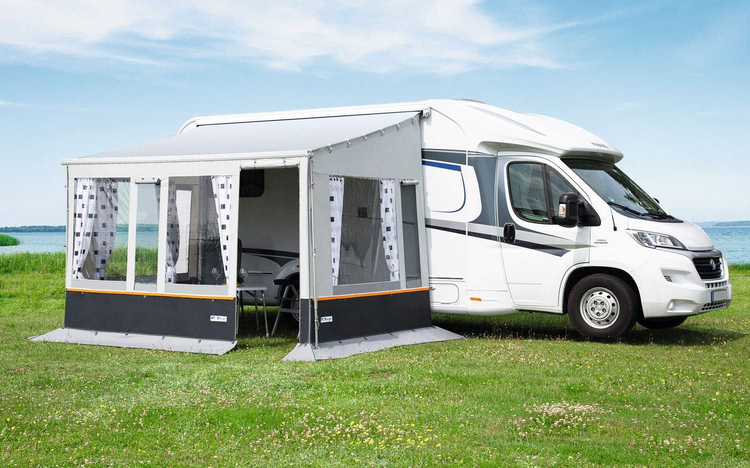 BERGER Wohnwagen Seitenwand fr Fiamma Markisen F45 Ti/L/S, Regenschutz und  Sonnenschutz | Seitenteil Vordach fr Markise, Anbauhhe: 260-280 cm,  Seitenteile mit Sichtfenster inkl. Andruckstangen : Amazon.de: Sport &  Freizeit