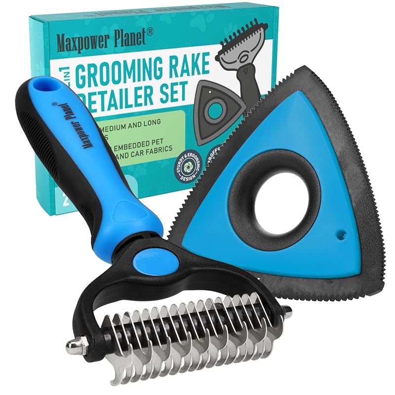 Pente Removedor de Pelos Dupla Face para Cães e Gatos Maxpower Planet – Tamanho Grande