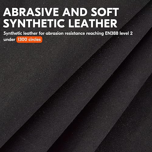 Miniatura 4 de Vgo... 1 par de guantes de trabajo de invierno para hombre de 41.0 F41  o más, guantes de congelador de alta destreza para pantalla táctil (talla M,