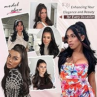 Vista 6 de Extensión de cola de caballo rubio, extensión de cola de caballo con cordón de 20 pulgadas para mujeres, extensiones de cabello de cola de caballo