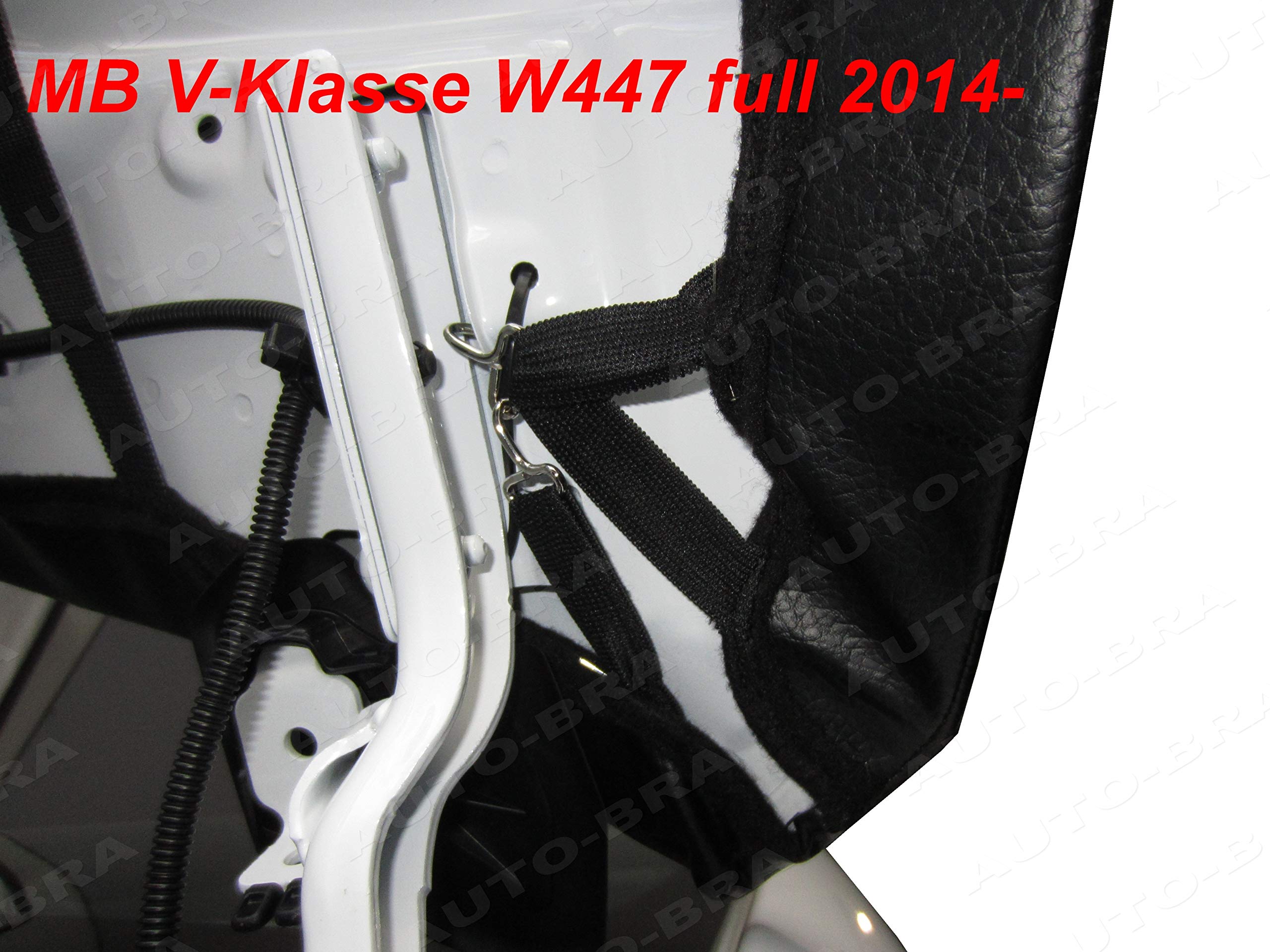 AB3-00372 AUTO-BRA Vollbra Motorhaubenschutz für die ganze Motorhaube kompatibel mit Mercedes-Benz MB V-Klasse Vito Viano W447 ab 2014 Haubenbra Steinschlagschutz Tuning Bonnet Bra