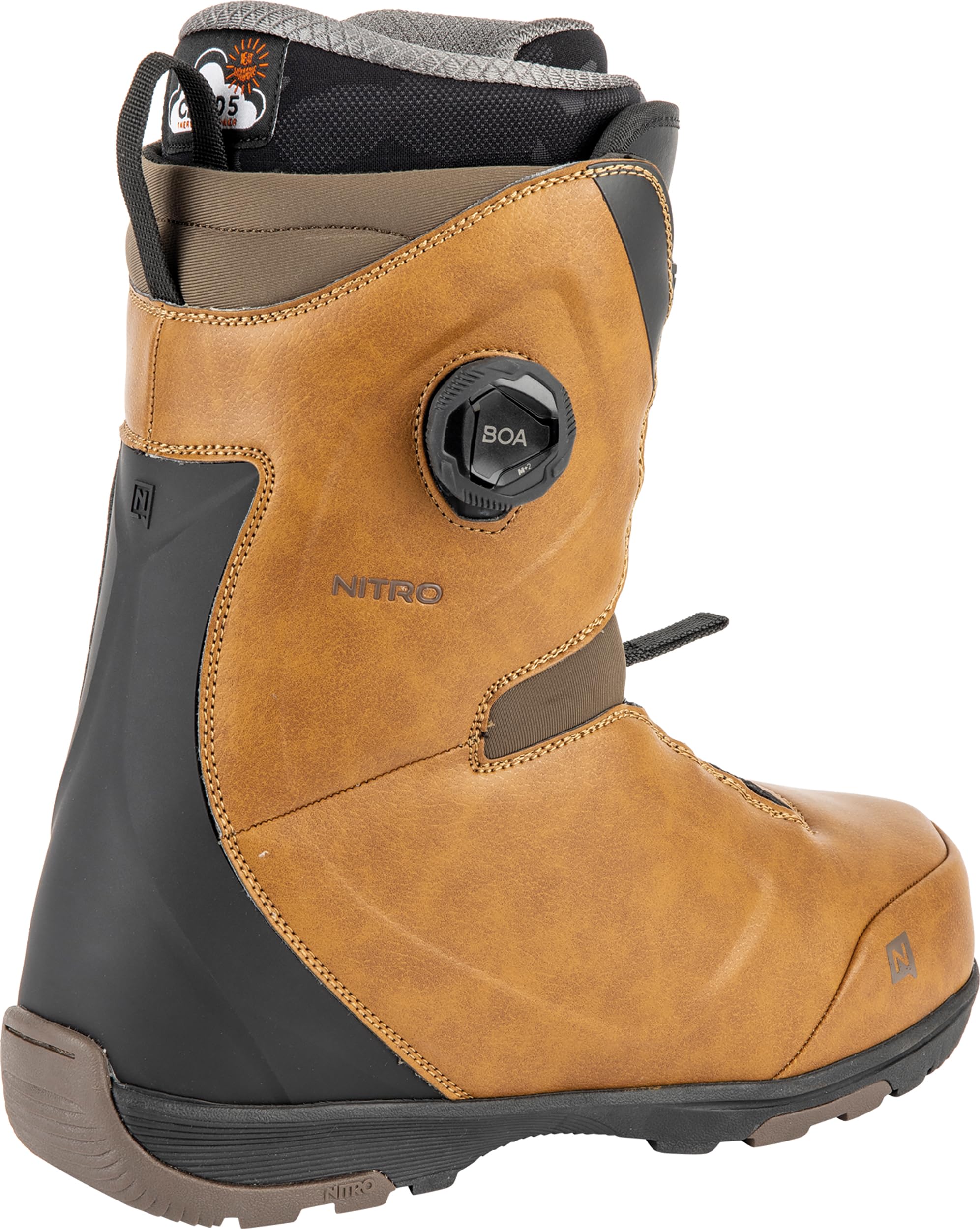 Nitro Herren Club BOA Dual Zone, All Mountain Freeride Freestyle Schnellschnürsystem Boot Snowboardboot