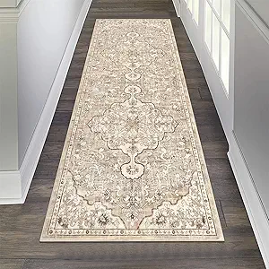 Pauwer Boho Hallway Runner Rug 2x6 Washable Entryway Area Rugs Non Slip Farmhouse Vintage Floor Mat Carpet Runner for Hallways Laundry Room Kitchen Bathroom Bedroom