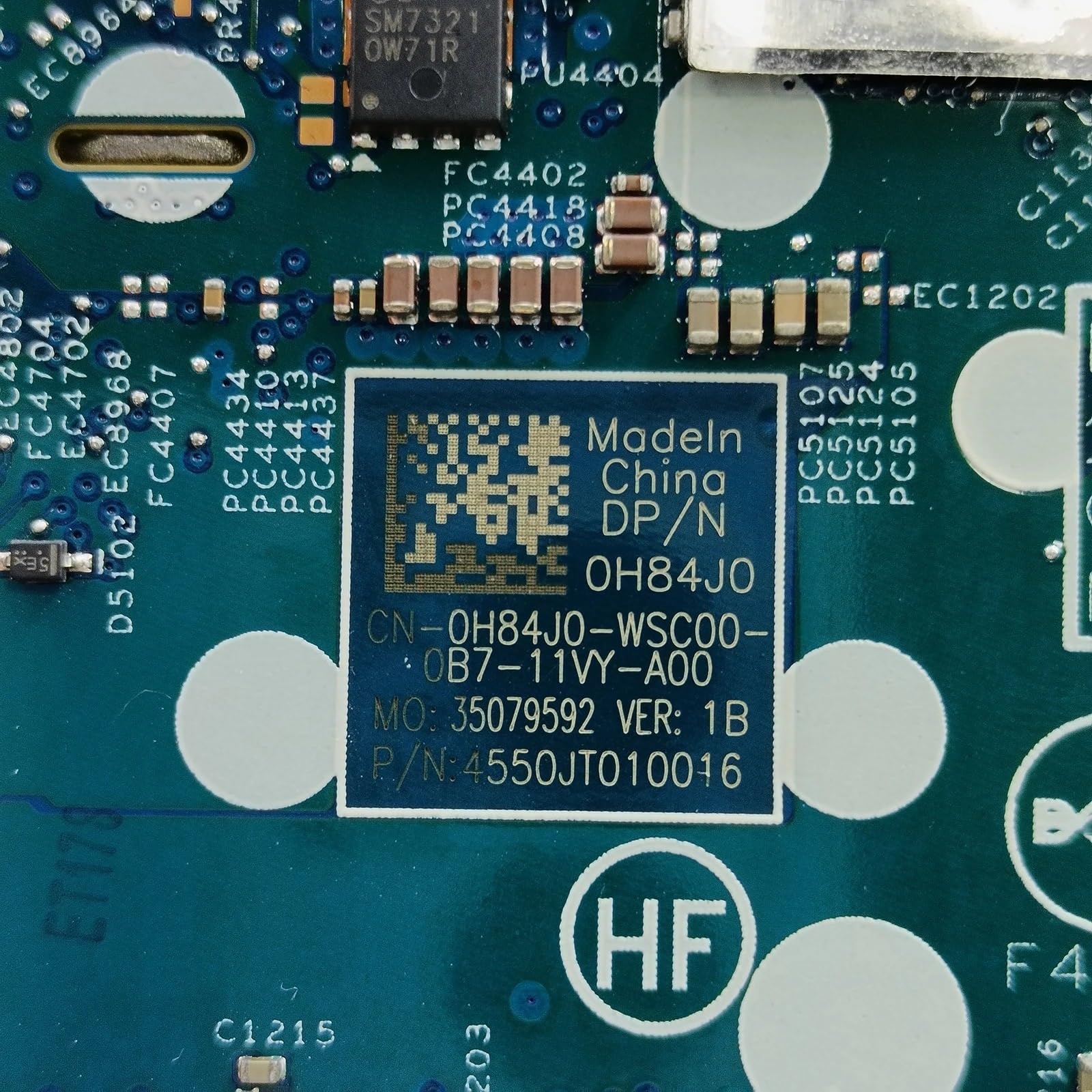 Płyta główna laptopa 2 w 1 do 5310 z płytą główną notebooka I5/i7-10. 19707-1 (0MJ09G i7-10810U)
