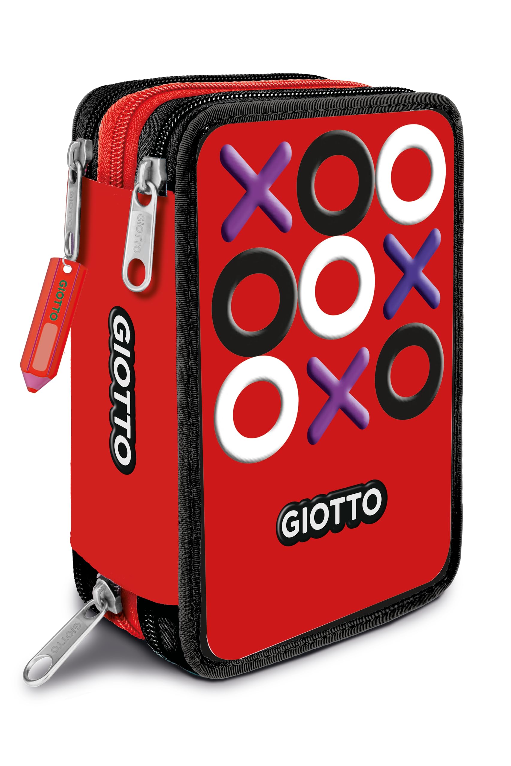 ASTUCCIO 3ZIP GIOTTO TRIS RED - SUPERMINA