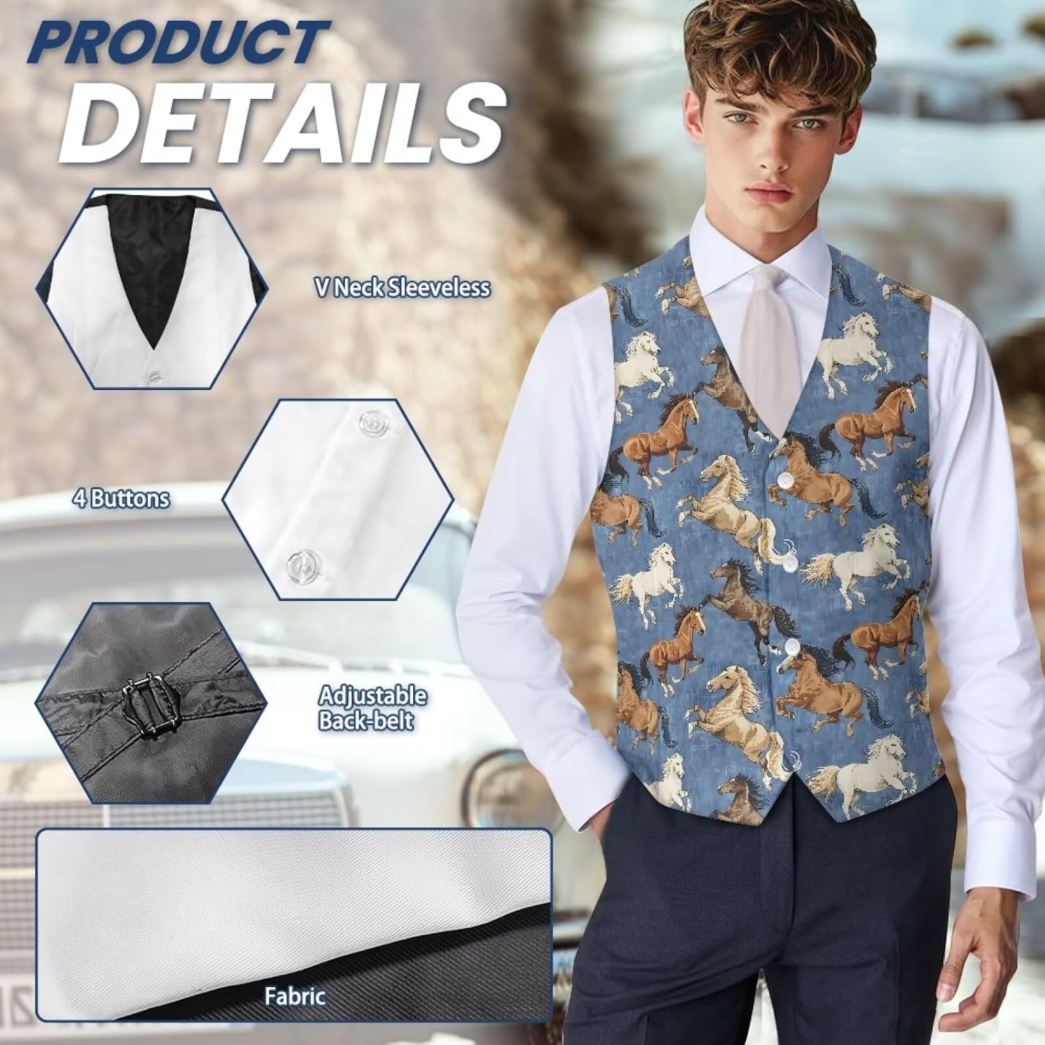 Men's Casual Business Formal Vests Suit Tuxedo Lightweight Waistcoat Slim Fit Dress Blazer Vest Jackets S-4XL