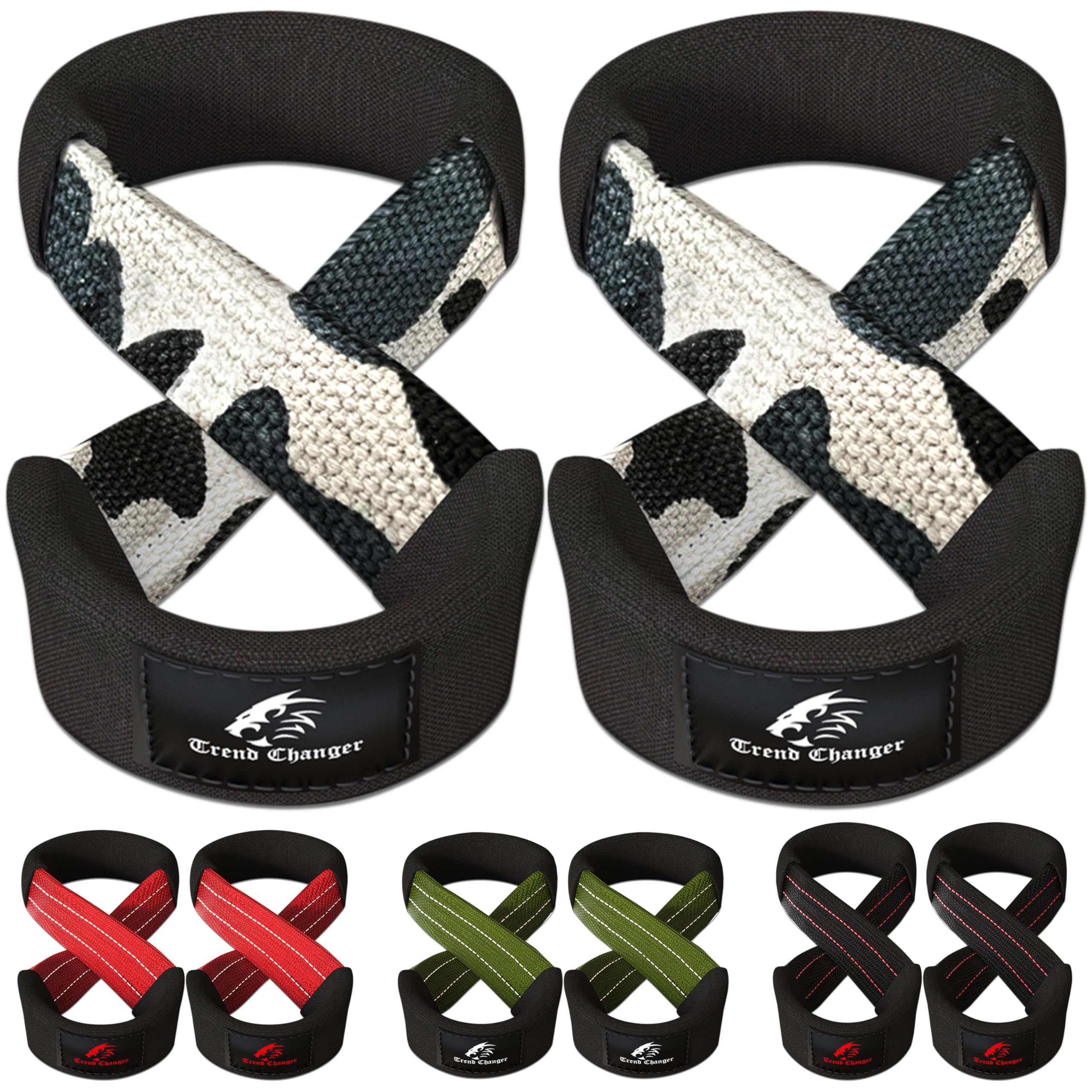 Figure 8 Lifting Strap Padded Deadlift Straps Heavy Duty Weight Lifting Straps Strongman Axle Bar Straps Weightlifting Wrist Wraps