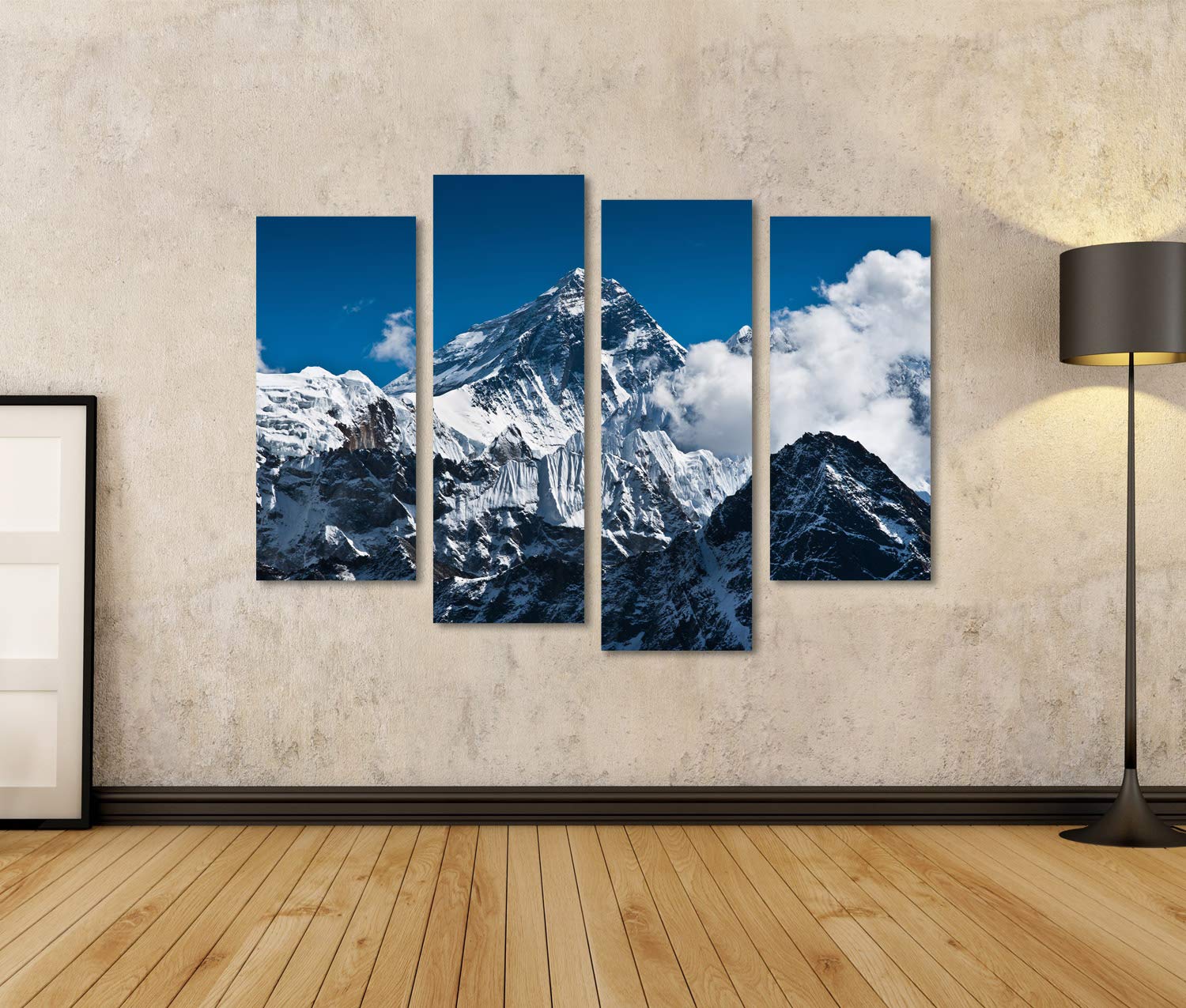 islandburner Quadro Moderno Monte Everest Mountain Peak - la Cima del Mondo (8848 m) Stampa su Tela - Quadro x poltrone Salotto Cucina mobili Ufficio casa - Fotografica Formato XXL