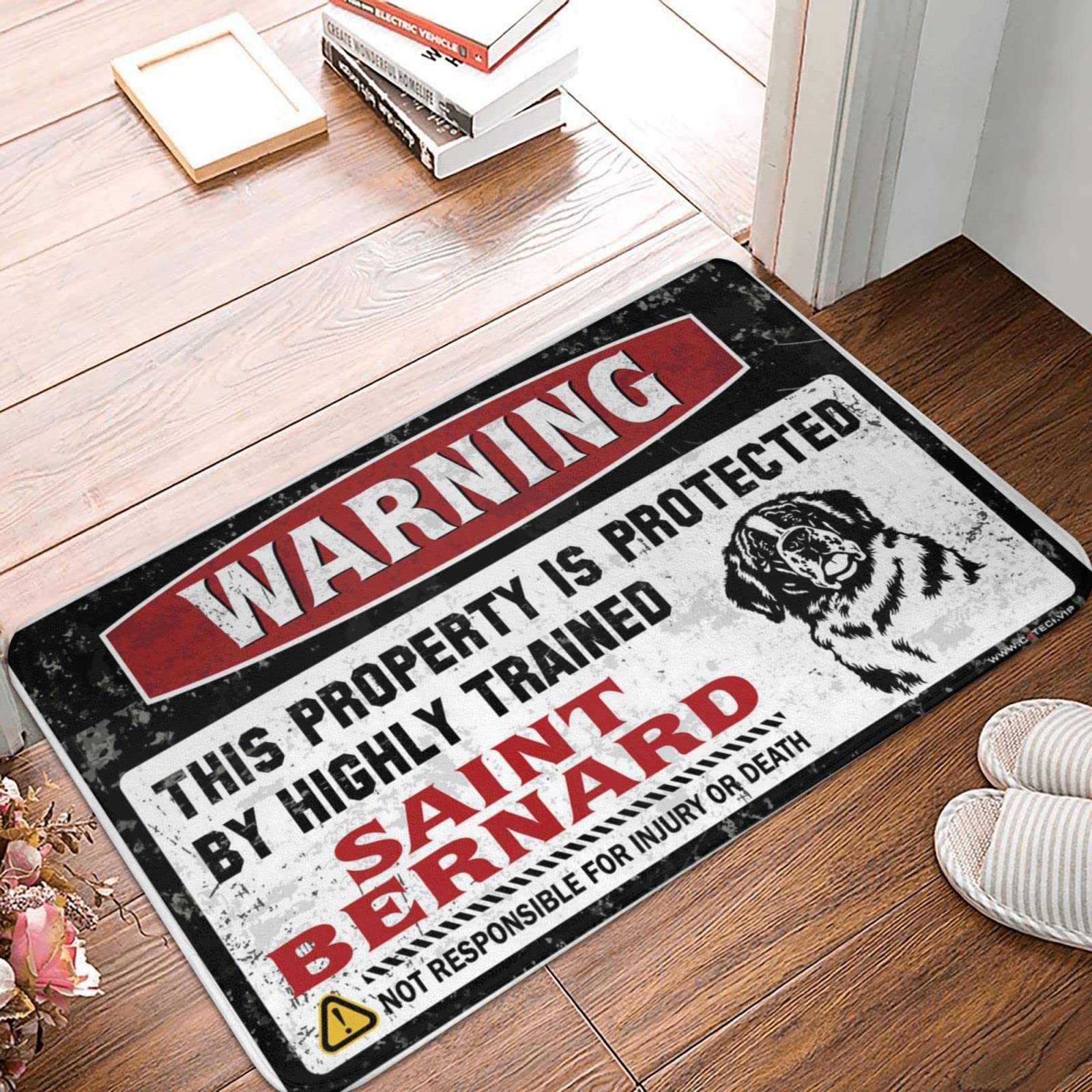 Paillasson Saint Bernard pour stopper la saleté du porche et personnaliser votre garage