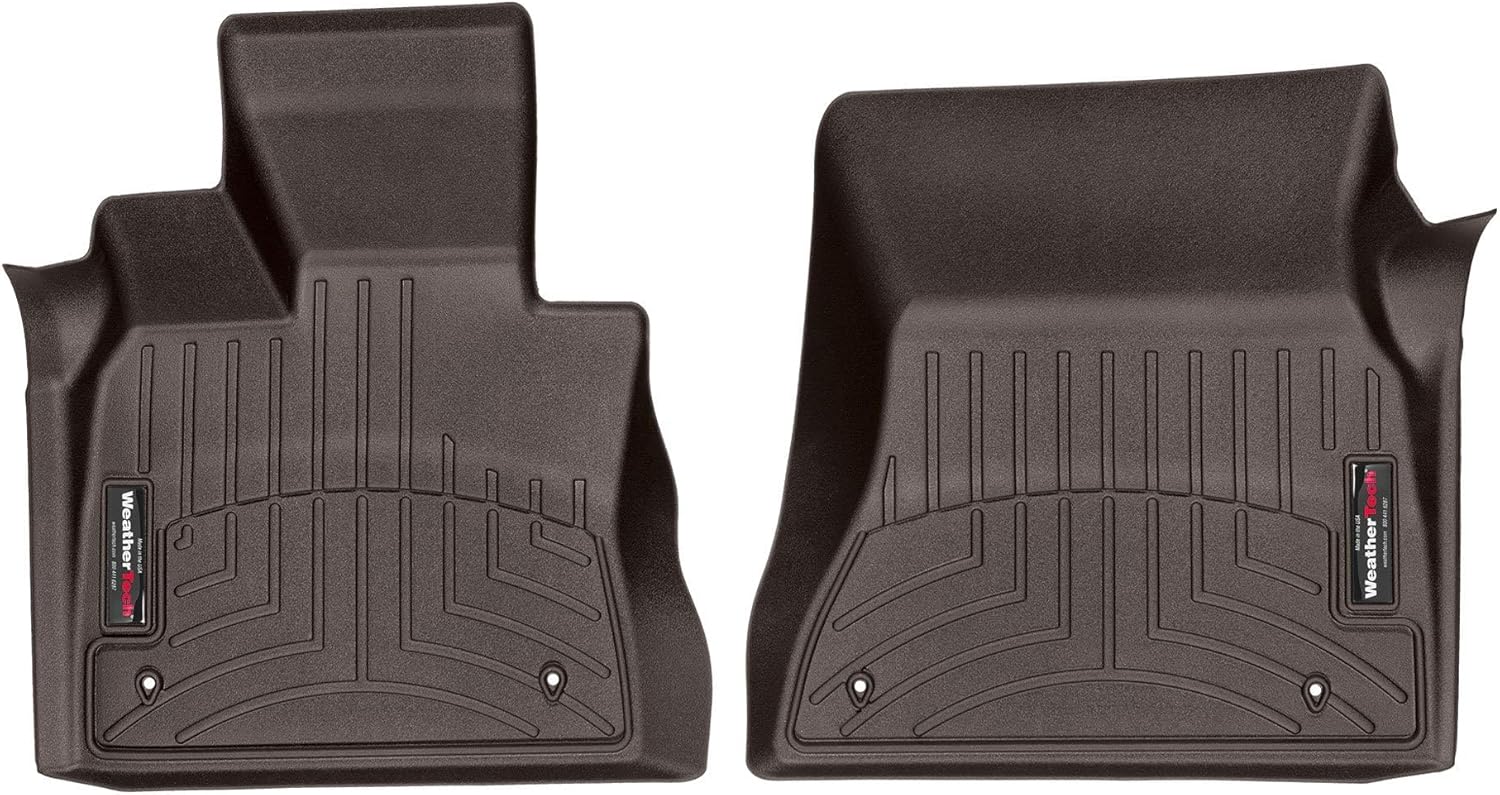 WeatherTech Custom Fit FloorLiners for BMW X5 35d, X5 35i, X5 40e - 1st Row (4713351), Cocoa