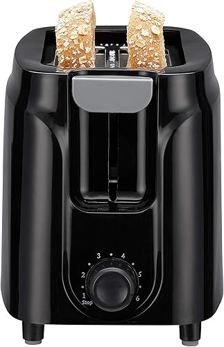 Mainstays Tostadora de 2 rebanadas, color negro