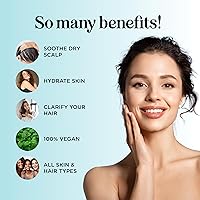 Vista 5 de Maple Holistics Aceites esenciales de alta calidad para el crecimiento del cabello, juego de aceites esenciales de menta pura y romero