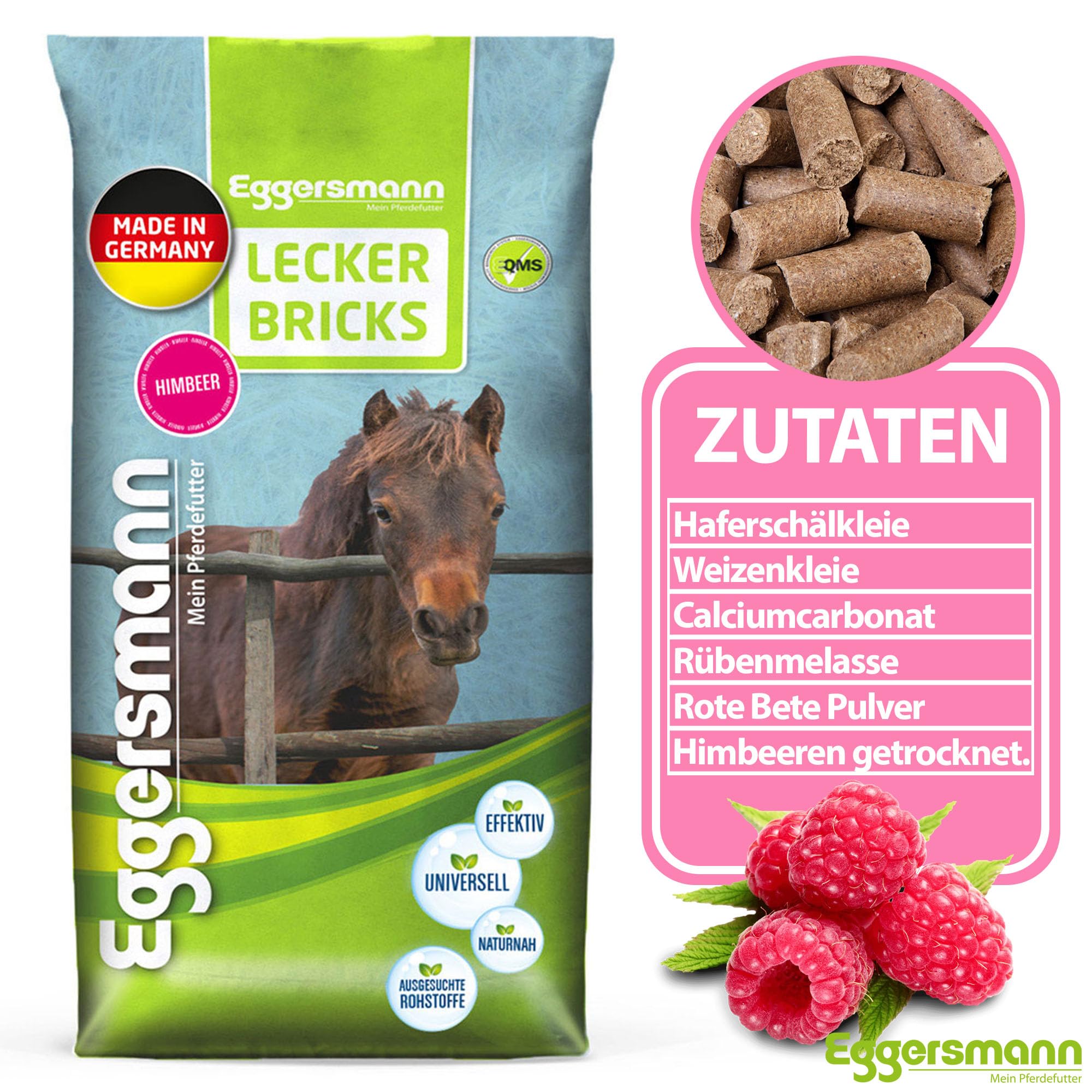 Eggersmann Mein Pferdefutter Eggers Muñeco Sabroso Bricks Frambuesa (Recompensa futte…