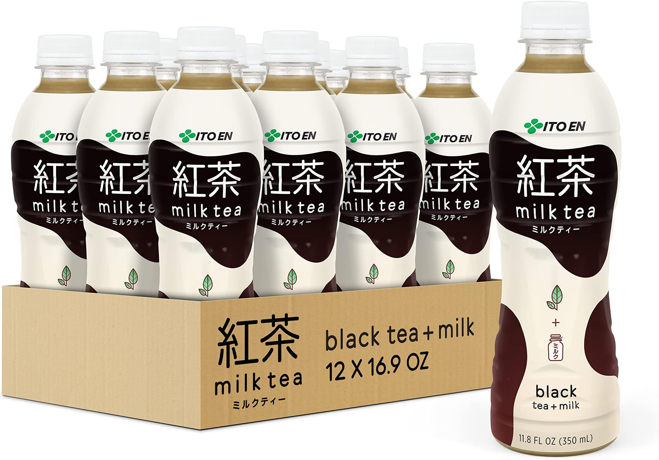 Black Milk Tea, Sweetened, 11.8 Ounce (Pack of 12)