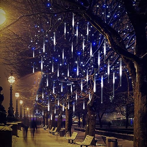 Miniatura 3 de Luces de Navidad para exteriores, 10 tubos, 240 LED, luces de caída de lluvia, IP65, impermeables, con certificación UL, luces de lluvia de