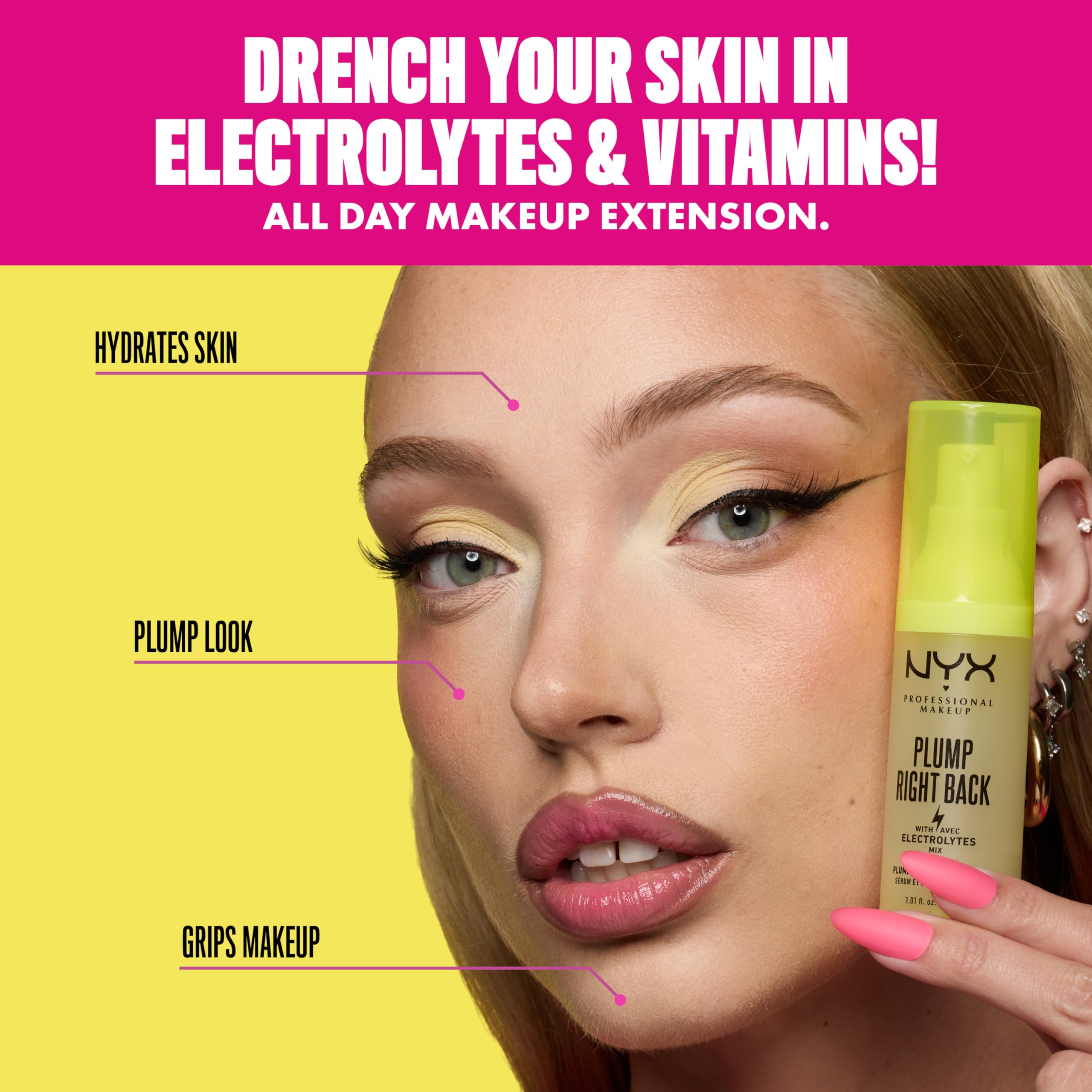 NYX Plump Right Back Primer Serum - Plumping & Long-Lasting -3