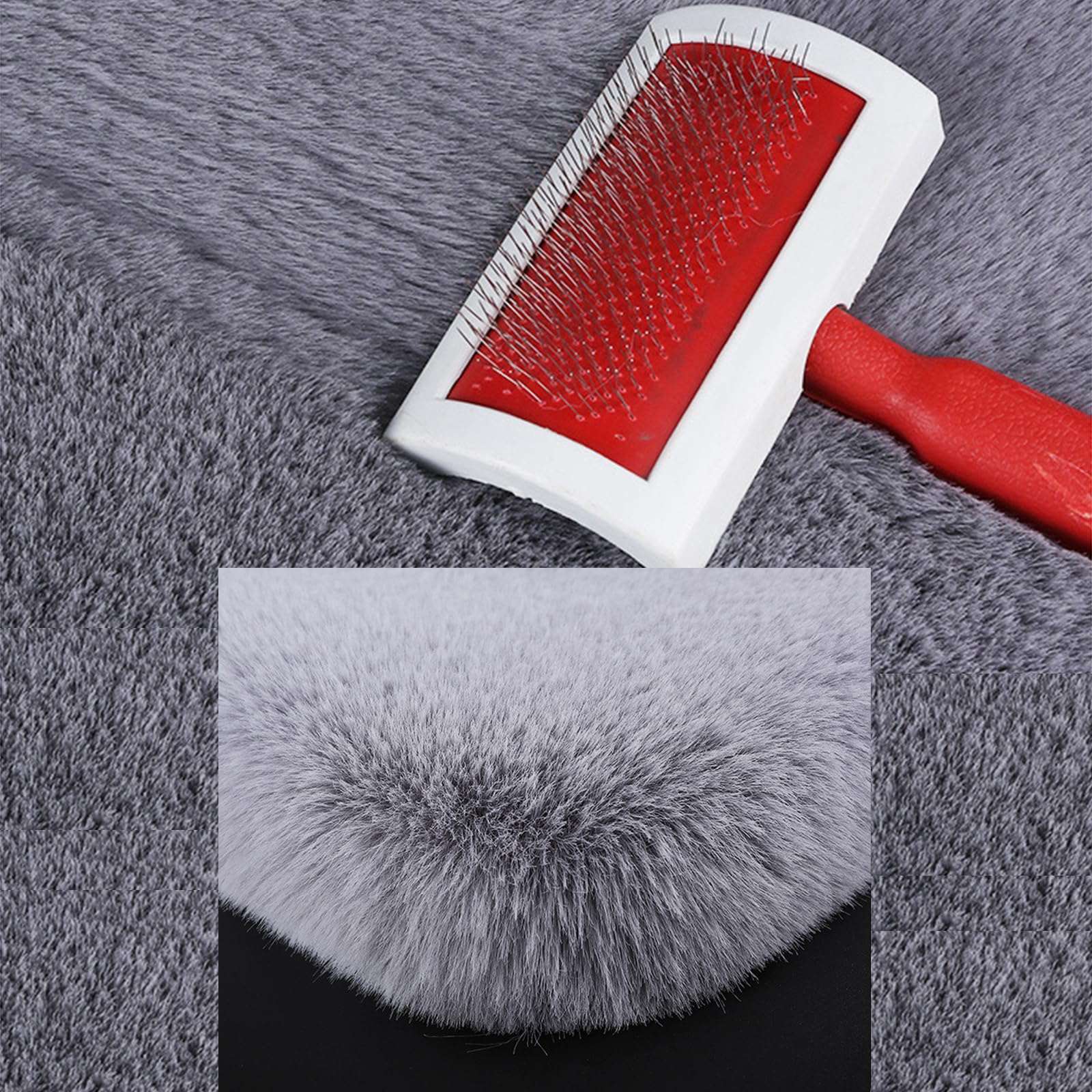 Cuscino per Seggiolino Auto in Peluche per Toyota Corolla Touring Sports Wagon, Invernale Soft Confortevole Antiscivolo Protezione per Sedile Cuscino Accessori,B/Grey