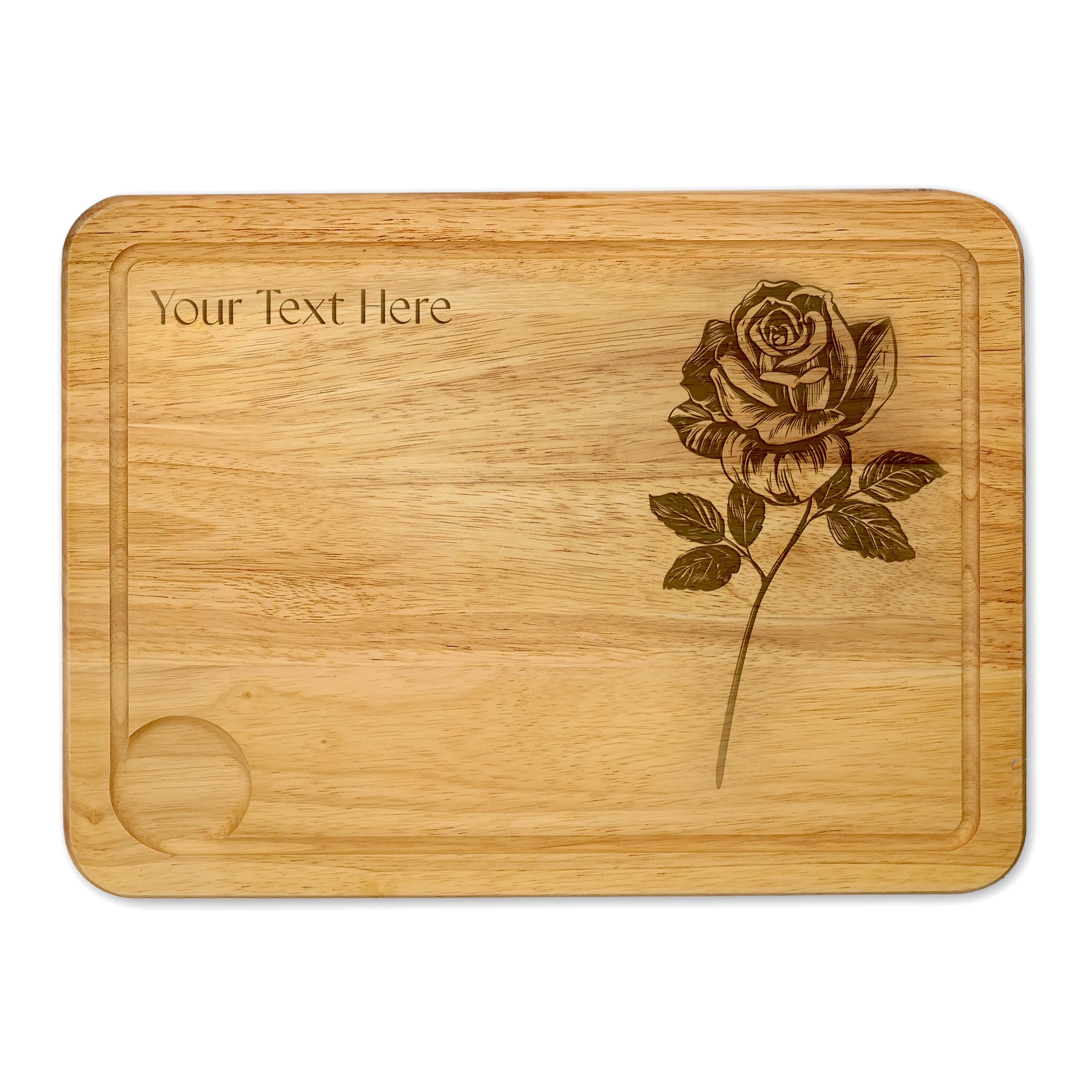 Personalised Chopping Board Rose England St George Wood Cheese Board Serving Board Cutting Novelty Gift