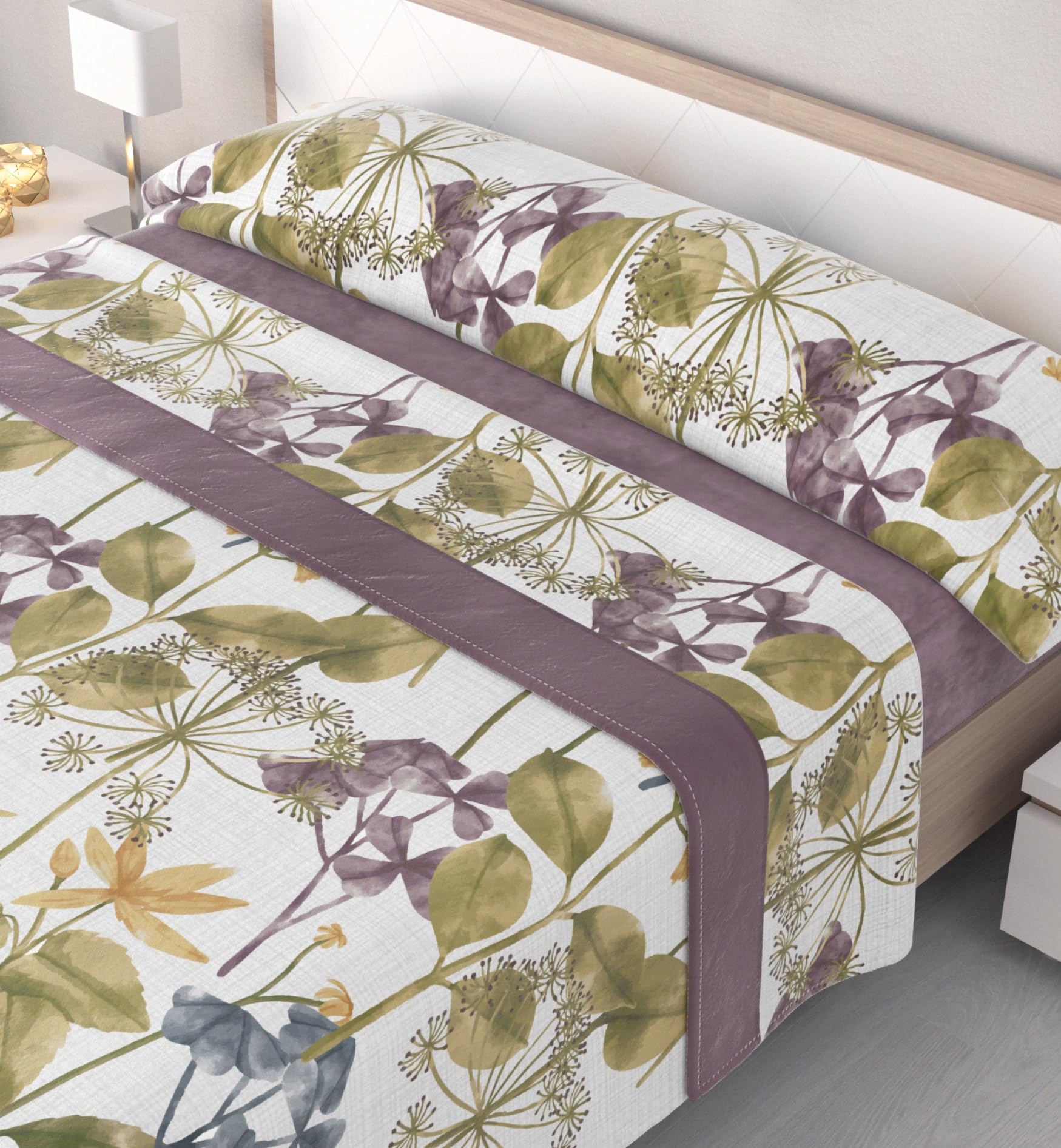 PINCELINES Juego de sábanas térmicas coralina Invierno, con Tacto Agradable y Suave, 100% Poliester. Modelo Siena Malva. Juego de 3 Piezas para Cama de 90. (Beige, Cama 90)
