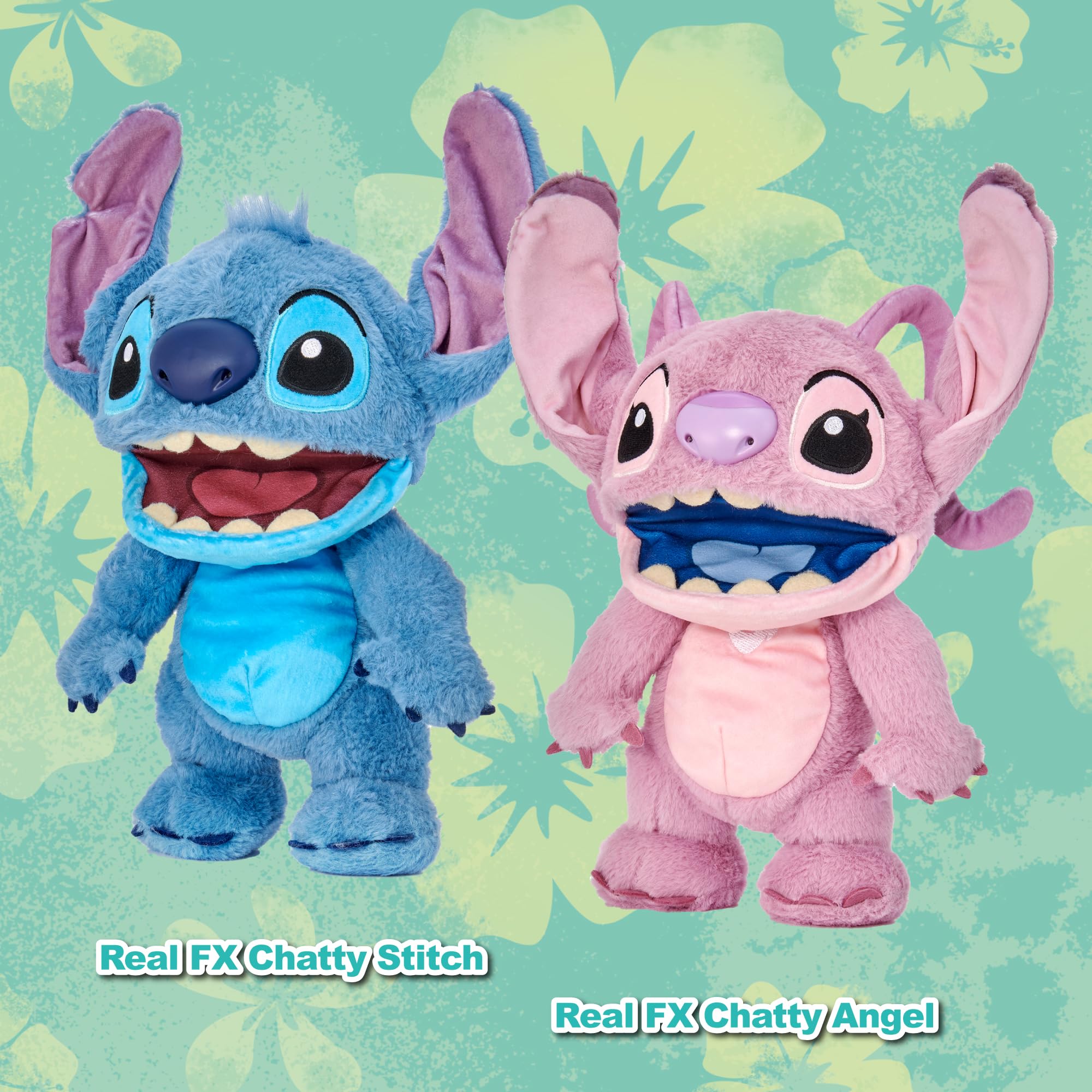 Disney Chatty Stitch Deluxe Puppetronic, Peluche del Amigo de Lilo, Peluche Interactivo con Funcionamiento de Marioneta, 50+ Movimientos y Sonidos, 6+ años, Famosa (RE001000)