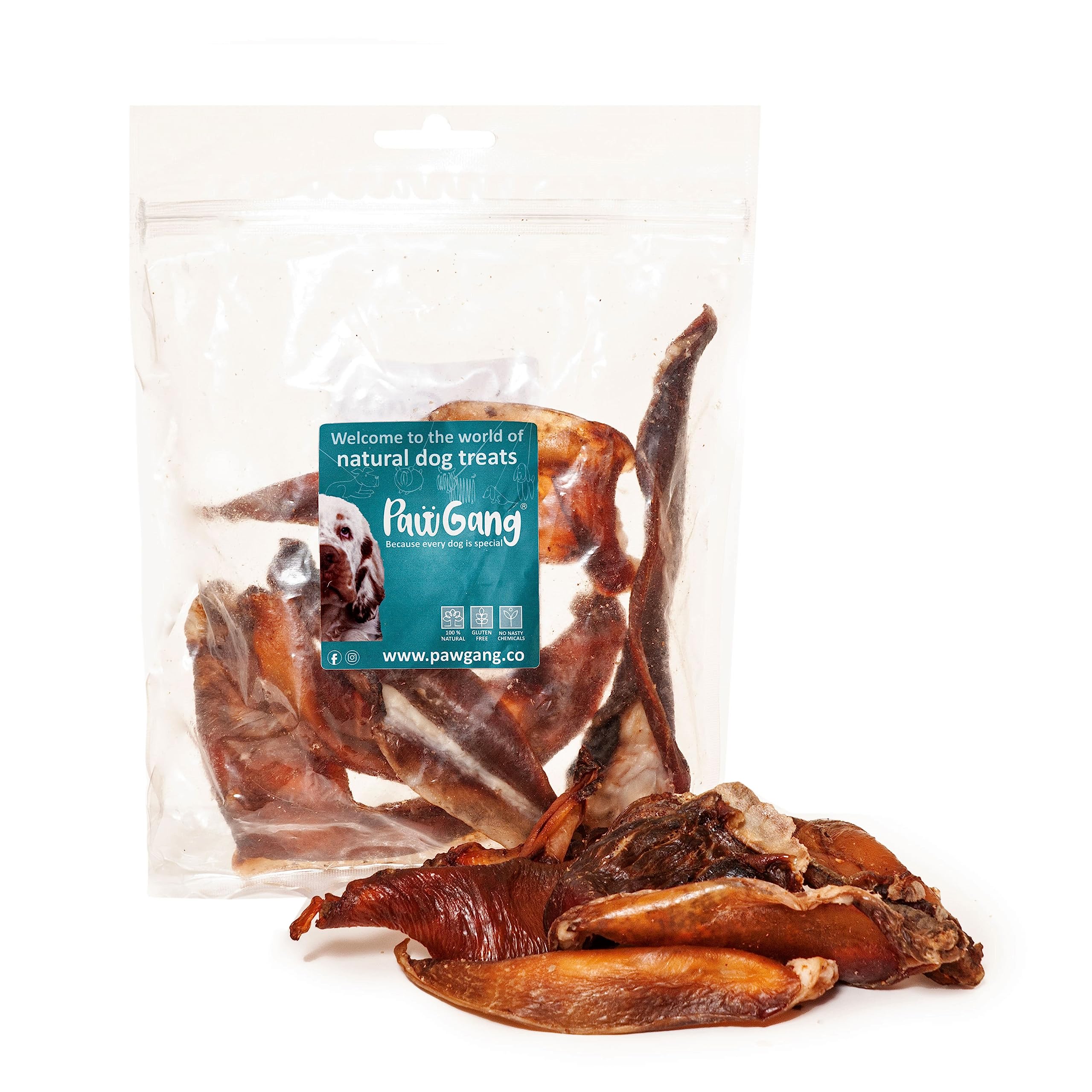 Beef Cartilage (Moon Bone) 200g - 100% Natural Treats for Dogs Young Adult Old Small Large - Air Dried Chews Snacks - Healthy Hypoallergenic - Low Fat - BARF