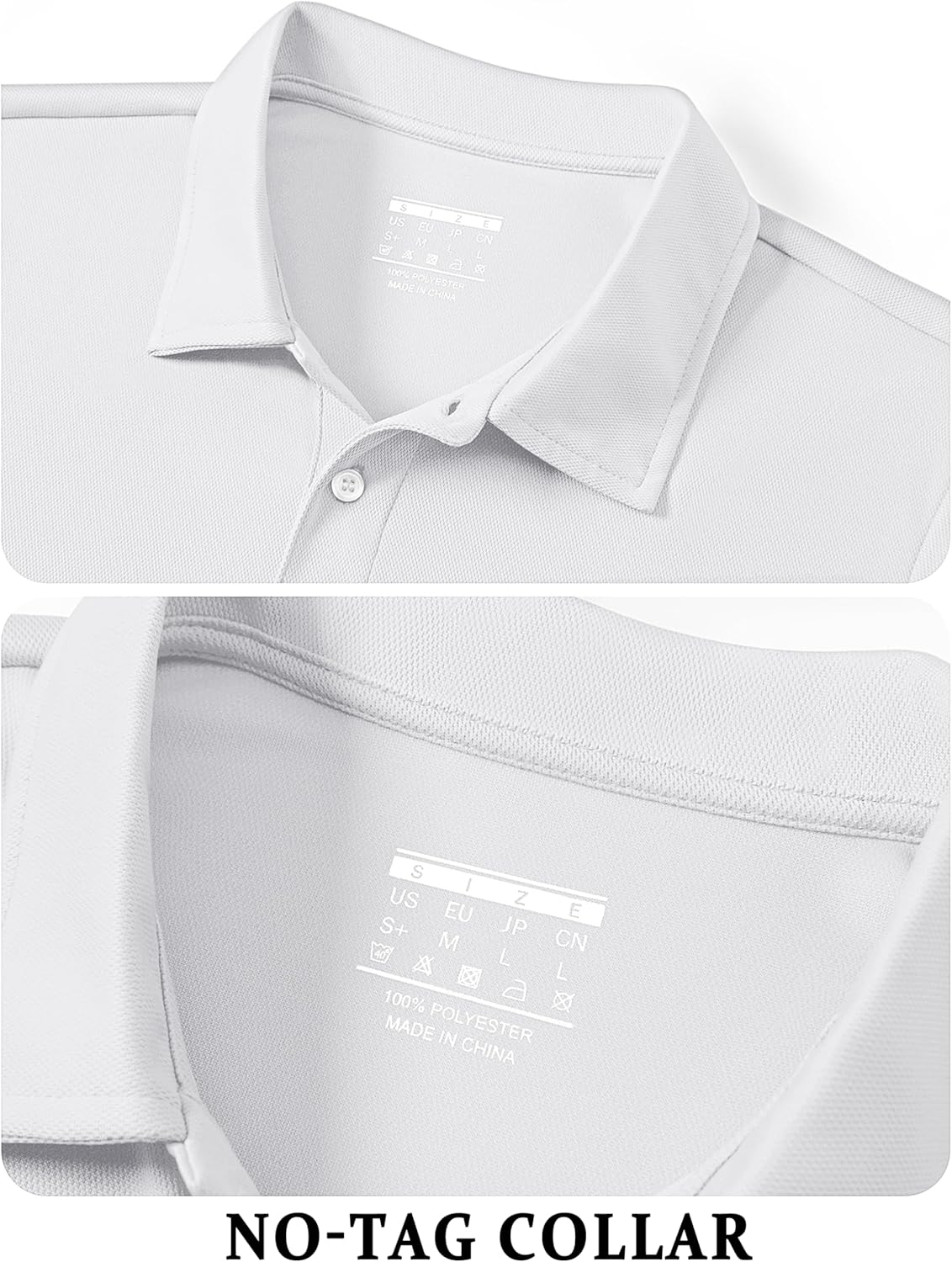 TACVASEN Mens Golf Shirt Dry Fit Mens Polo Shirts Short Sleeve Performance Golf Polos for Men with Collar Work Shirts - Image 3