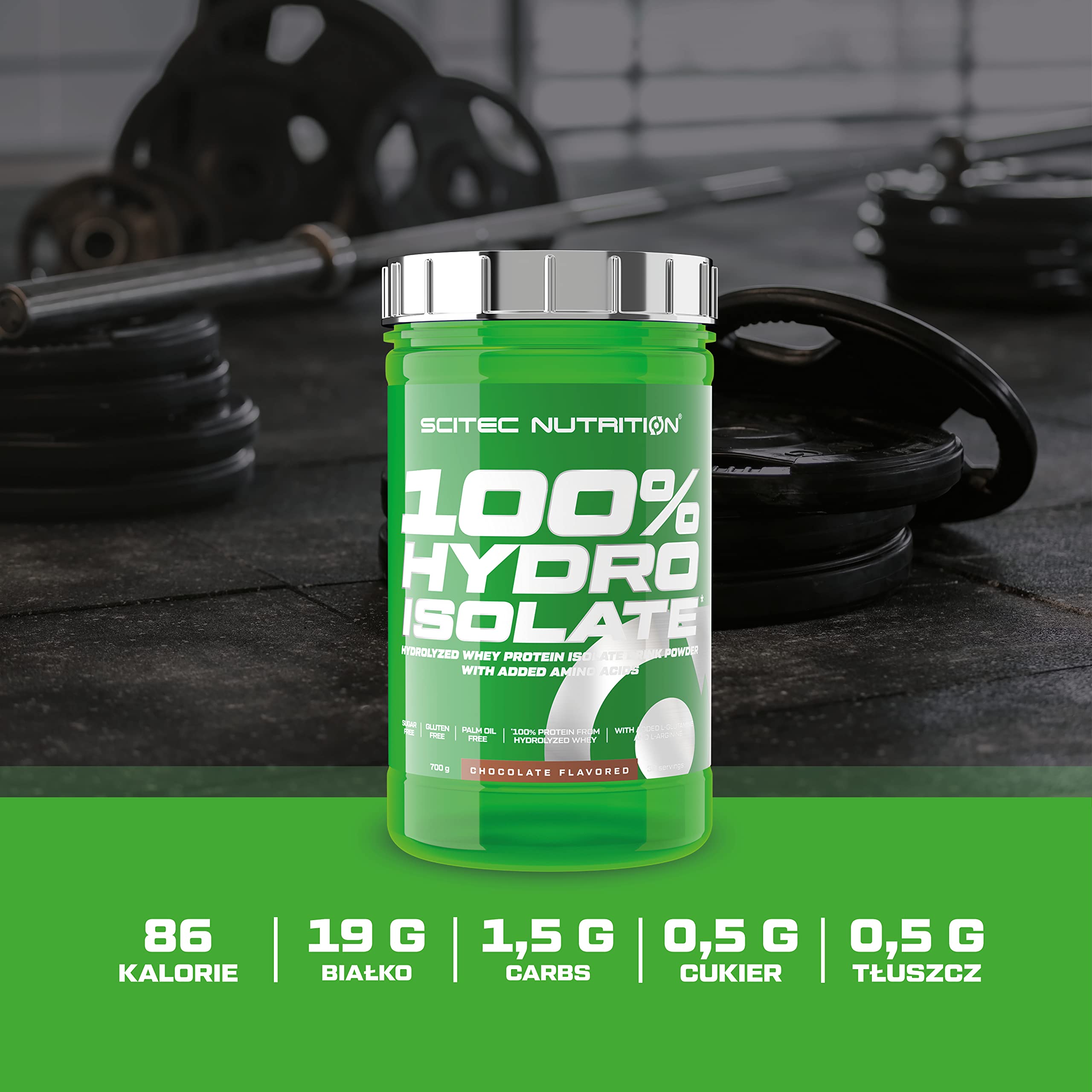Scitec Nutrition 100% Hydro Isolate, Aromatyzowany napój w proszku z hydrolizowanym izolatem białka serwatkowego, 2000 g, Czekoladowy