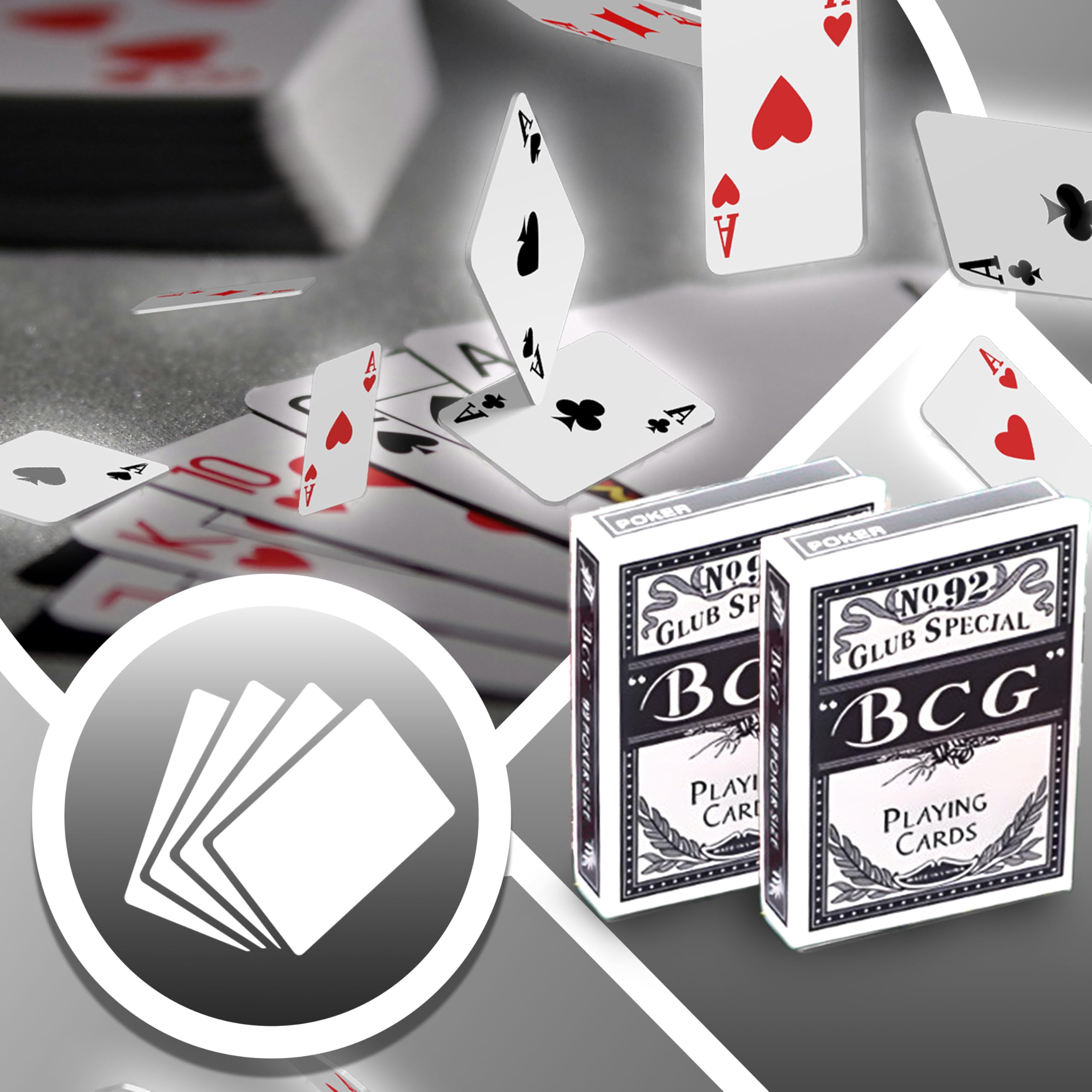 Retoo Juego de Póquer 500 Fichas Cartas y Alfombrilla con Maletín para Texas Holdem Blackjack, 2 Barajas 5 Dados, 3 Botones, 1 Tapete Maletín de Aluminio con Cerradura para Profesionales y Aficionados