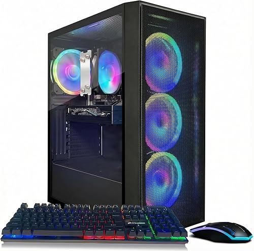 Miniatura 11 de STGAubron Computadora de escritorio para videojuegos, Intel Core i5-13400F de 13ª generación hasta 4.6G, GeForce RTX 3050 6G, 16G DDR4, 512G SSD