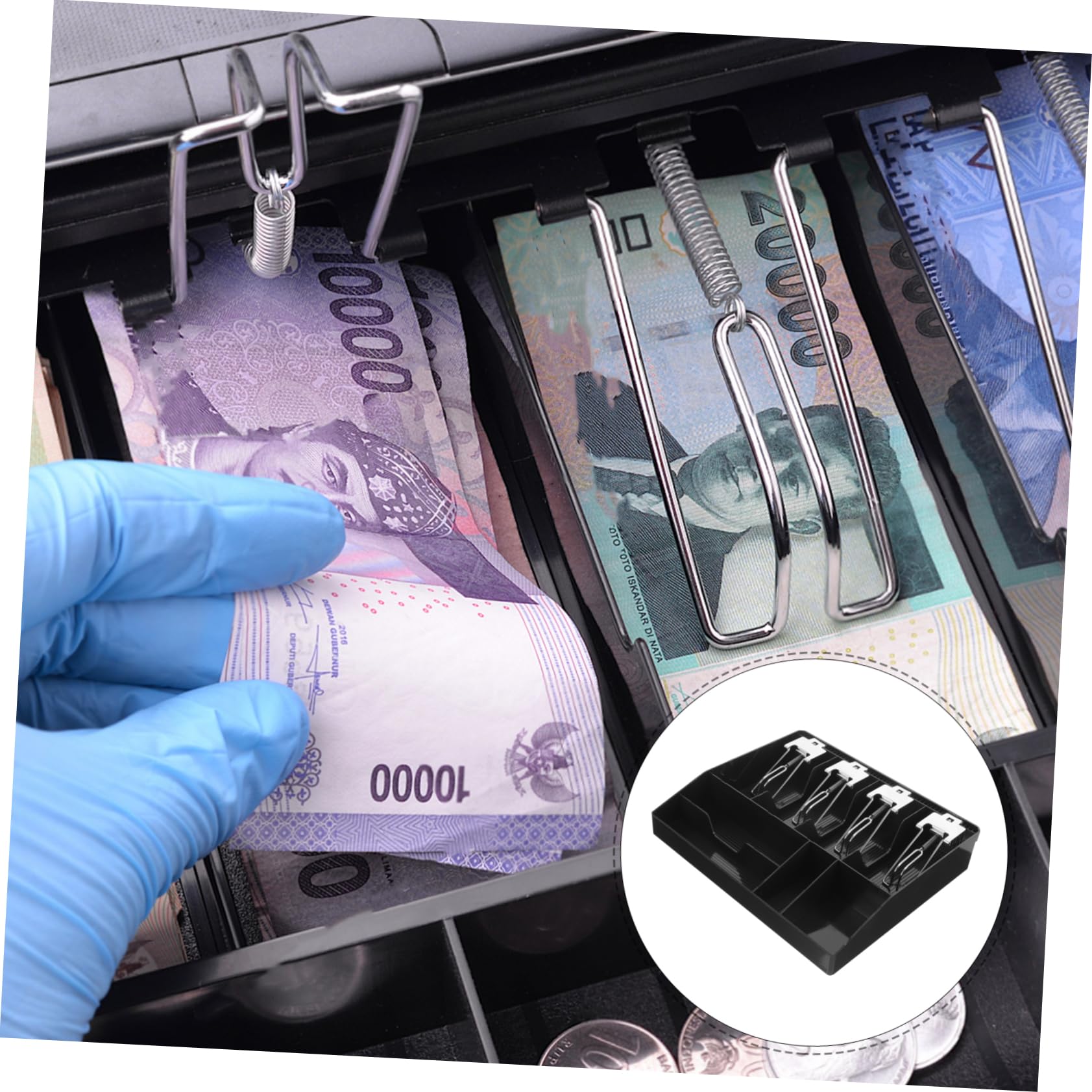 Geldschublade Kassenschale Kassenschublade Theke Geldaufbewahrungsschublade Bargeld-organizer Für Supermärkte Mit Clip Münz Und Geldscheinfächer Für Geschäfte