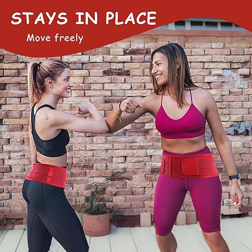 Miniatura 6 de Paskyee Sacroiliac SI - Cinturón de cadera para articulaciones con ganchos y ojos extra de 6 filas, soporte de espalda baja para hombres y mujeres,