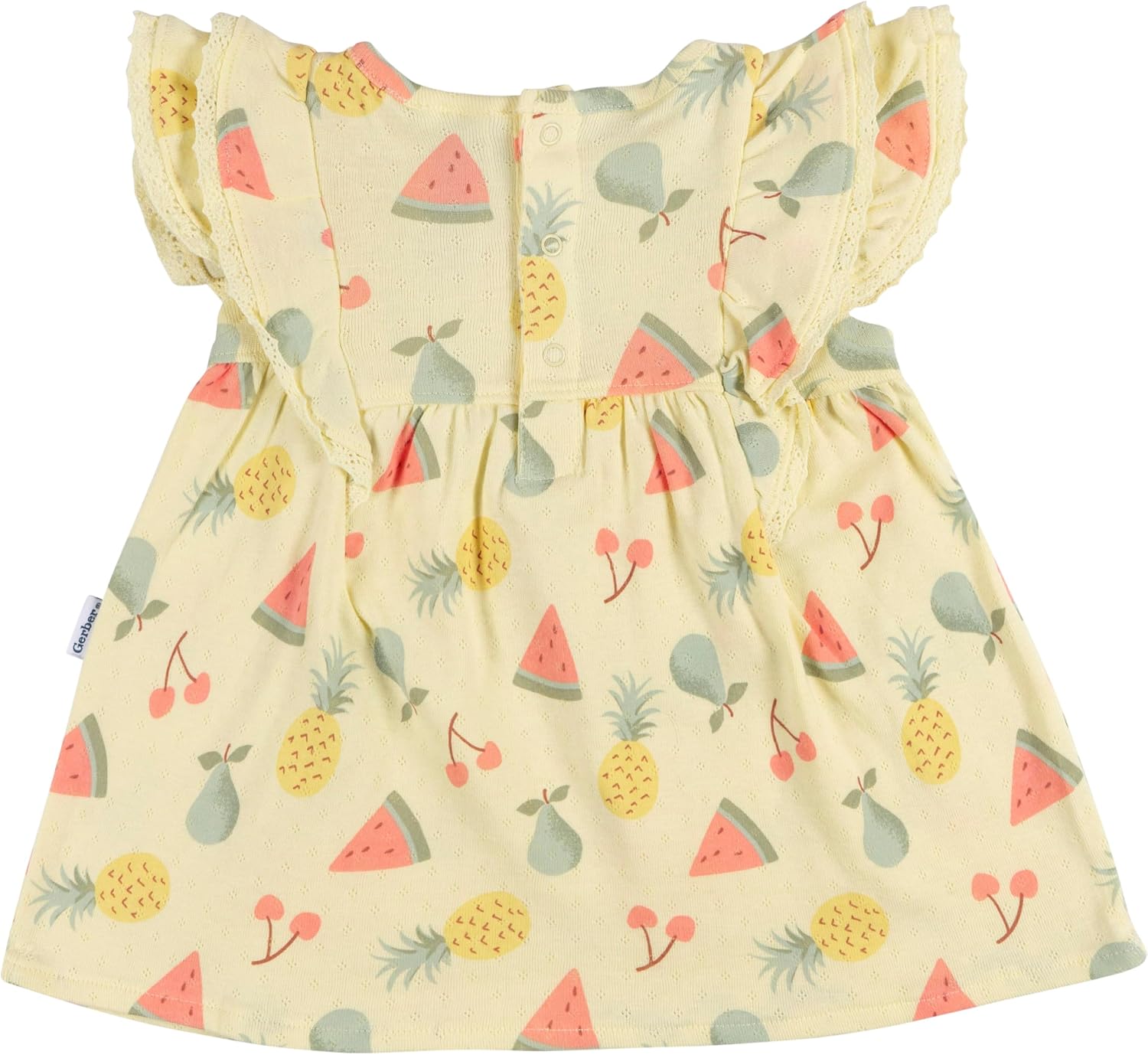 Conjunto de vestido Conjunto de vestido de algodão e capa de fralda GerberMeninas