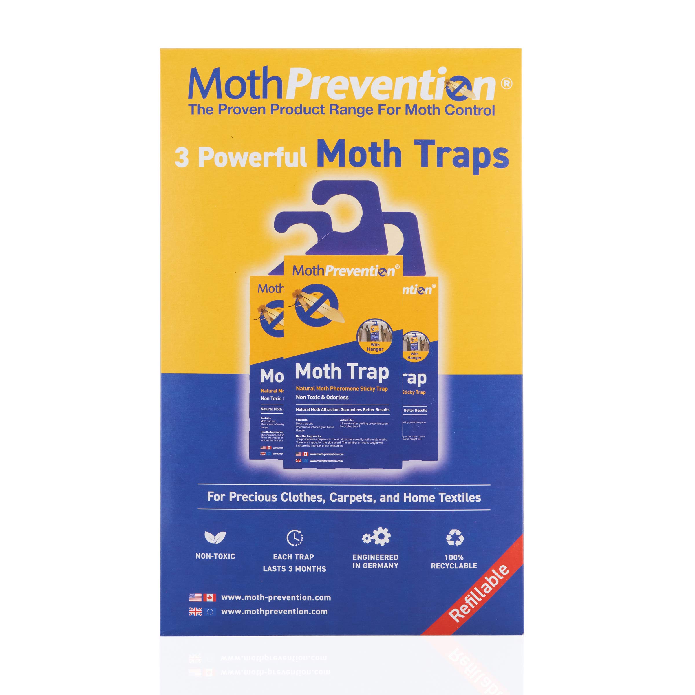 Buy MothPrevention Powerful Moth Traps for Clothes Closets Moths