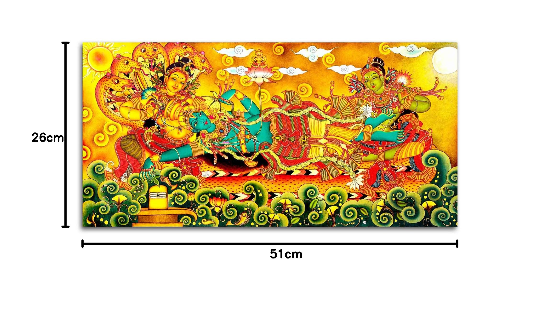 Kerala Vishnu Avatar Mural Painting - Home Decor -8