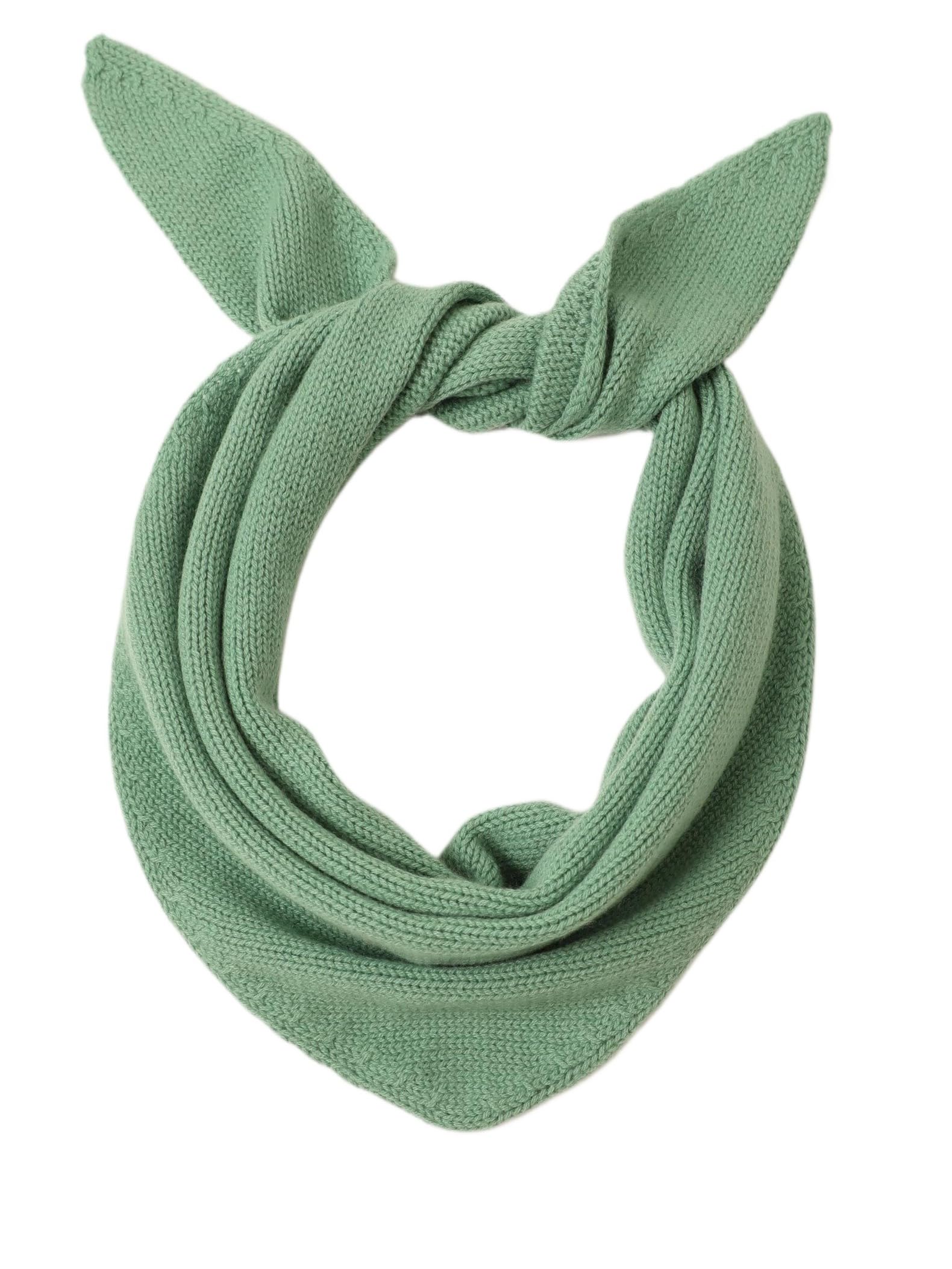 Sciarpa Triangolare Donna in Cashmere e Lana, Foulard a Maglia Scialle Coprispalle per Primavera Autunno Inverno