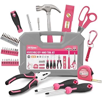 Home Pink 120-tas gereedschapsset in een tas, voor thuisgebruik