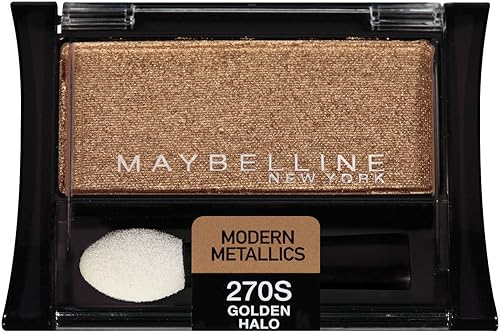 Maybelline New York Expert Wear Sombra de ojos, Modern Metallics 270s Golden Halo, 0.09 onzas