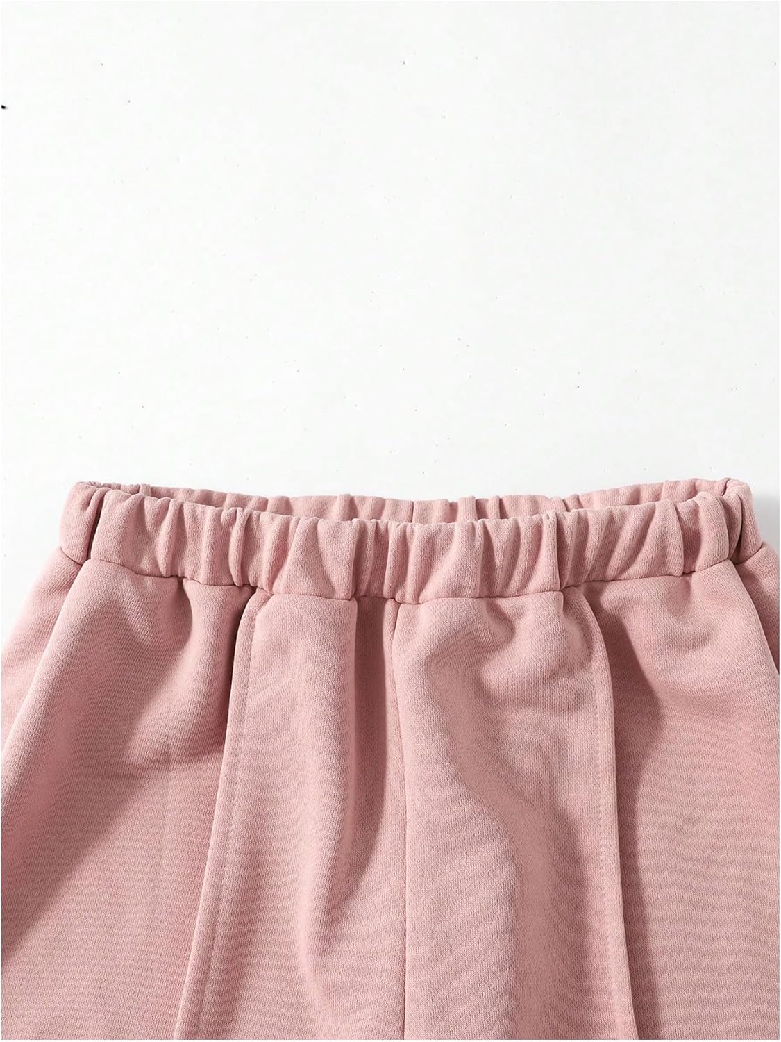 Floerns Girl's 2 Piece Cute Outfits Bowknot Graphic Crewneck Sweatshirts with Wide Leg Sweatpants Sets - Image 4