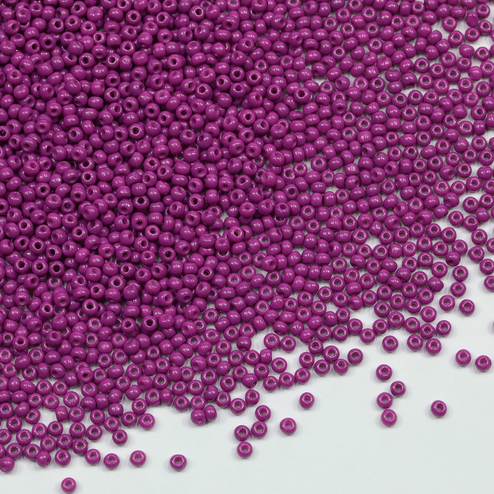 KERGAEN 12/0 2mm Glass Seed Beads Bulk - 100g (Approx. 10,000pcs) for Jewelry Making, Bracelets, Necklaces, Earrings & Artisan Crafts