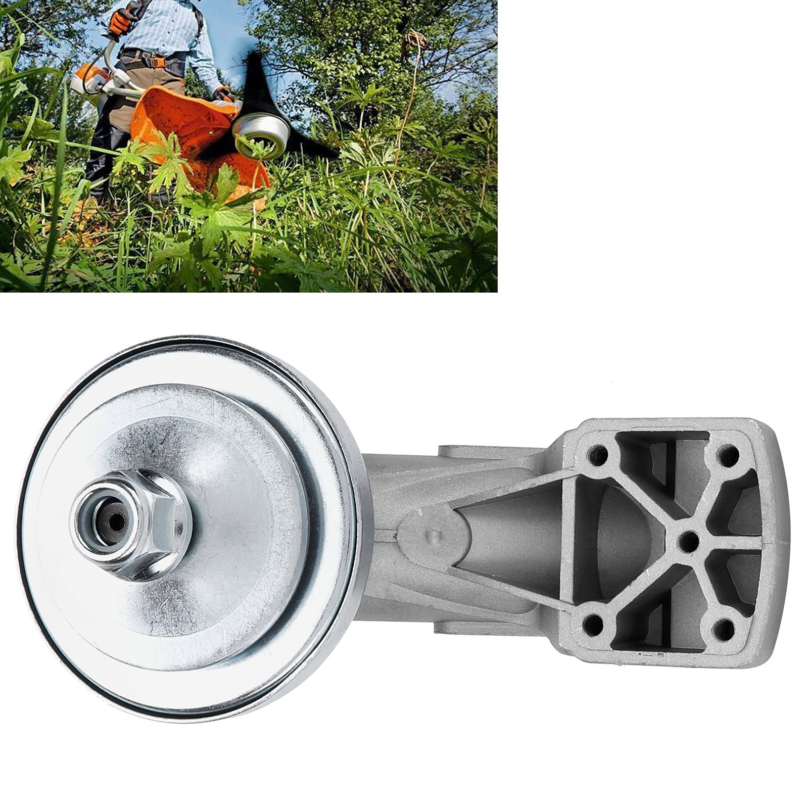 Desbrozadora Recortadora Reemplazo de la cabeza del engranaje Cabezal de engranaje, Reemplazo de la caja de cambios Ajuste para la recortadora Desbrozadora Stihl FS160 FS180 FS220 FS280 FS290 FS300