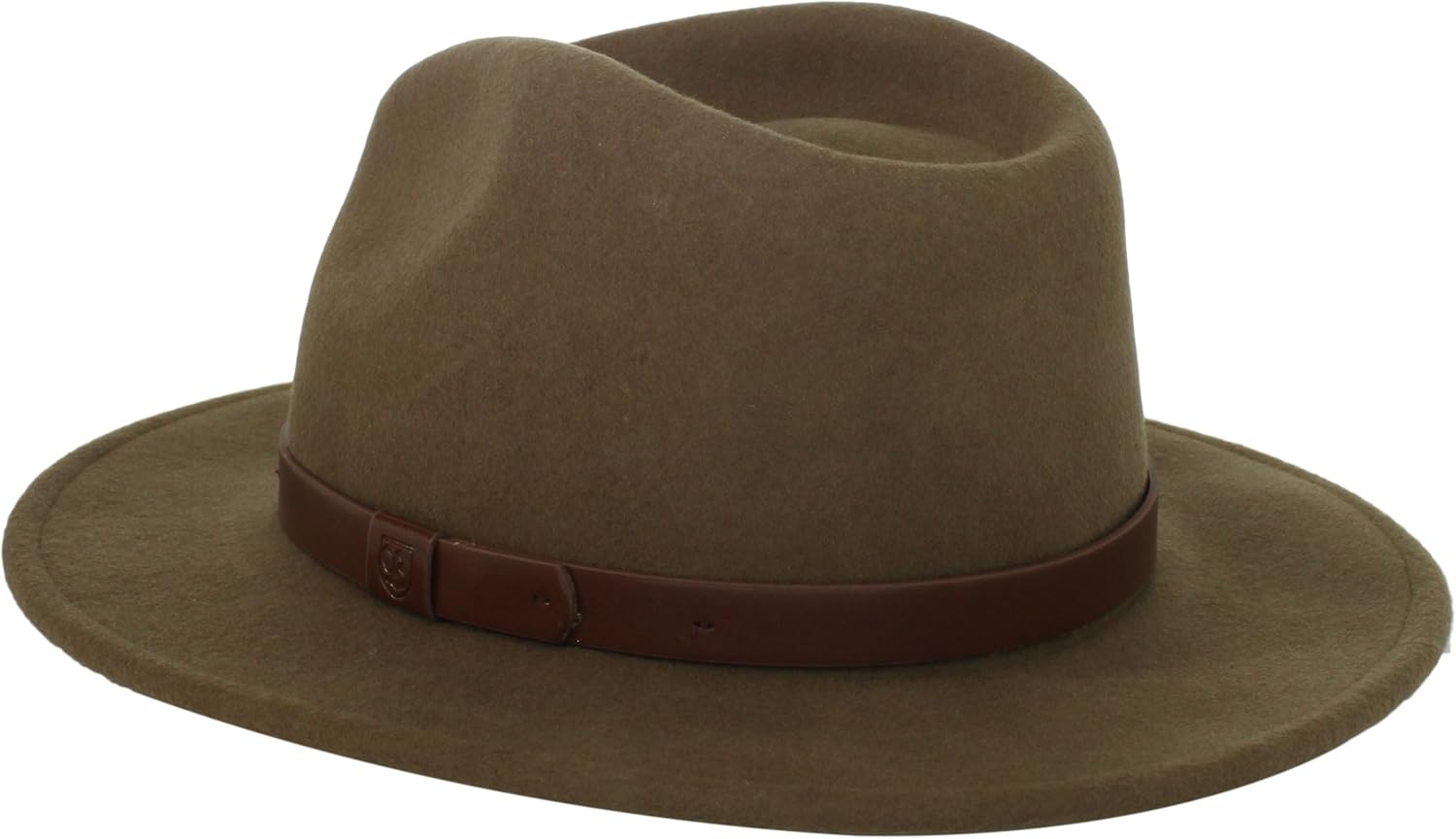 Brixton Men's Messer Medium Brim Felt Fedora Hat