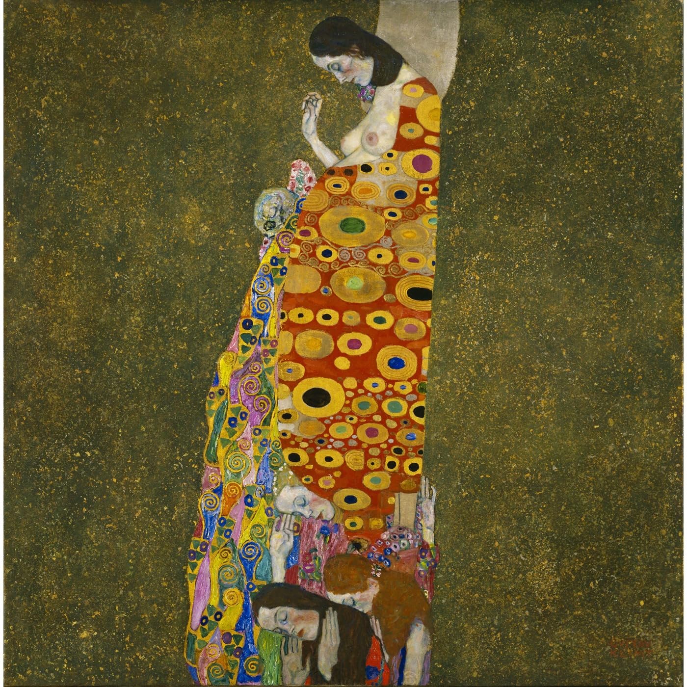 Impression sur toile Klimt Hope II décoration maison et bureau