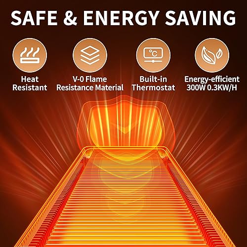 Miniatura 8 de Bandejas de calentamiento para bufés de fiesta (extra largas de 40 x 12 pulgadas), tapete de calentamiento para alimentos con termostato y