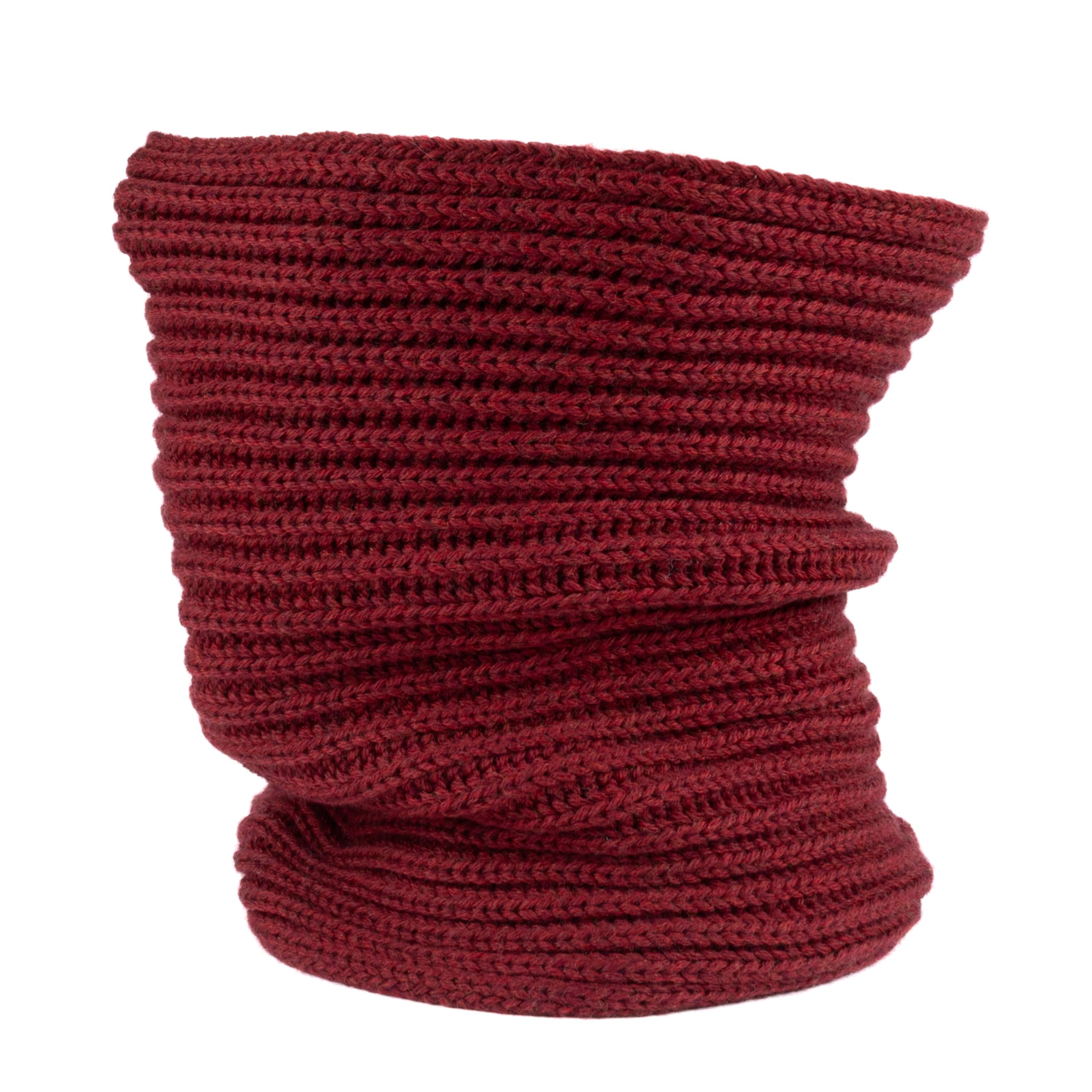 Calentador de cuello de lana merino 100% Hecho en Italia braga de punto premium unisex 8