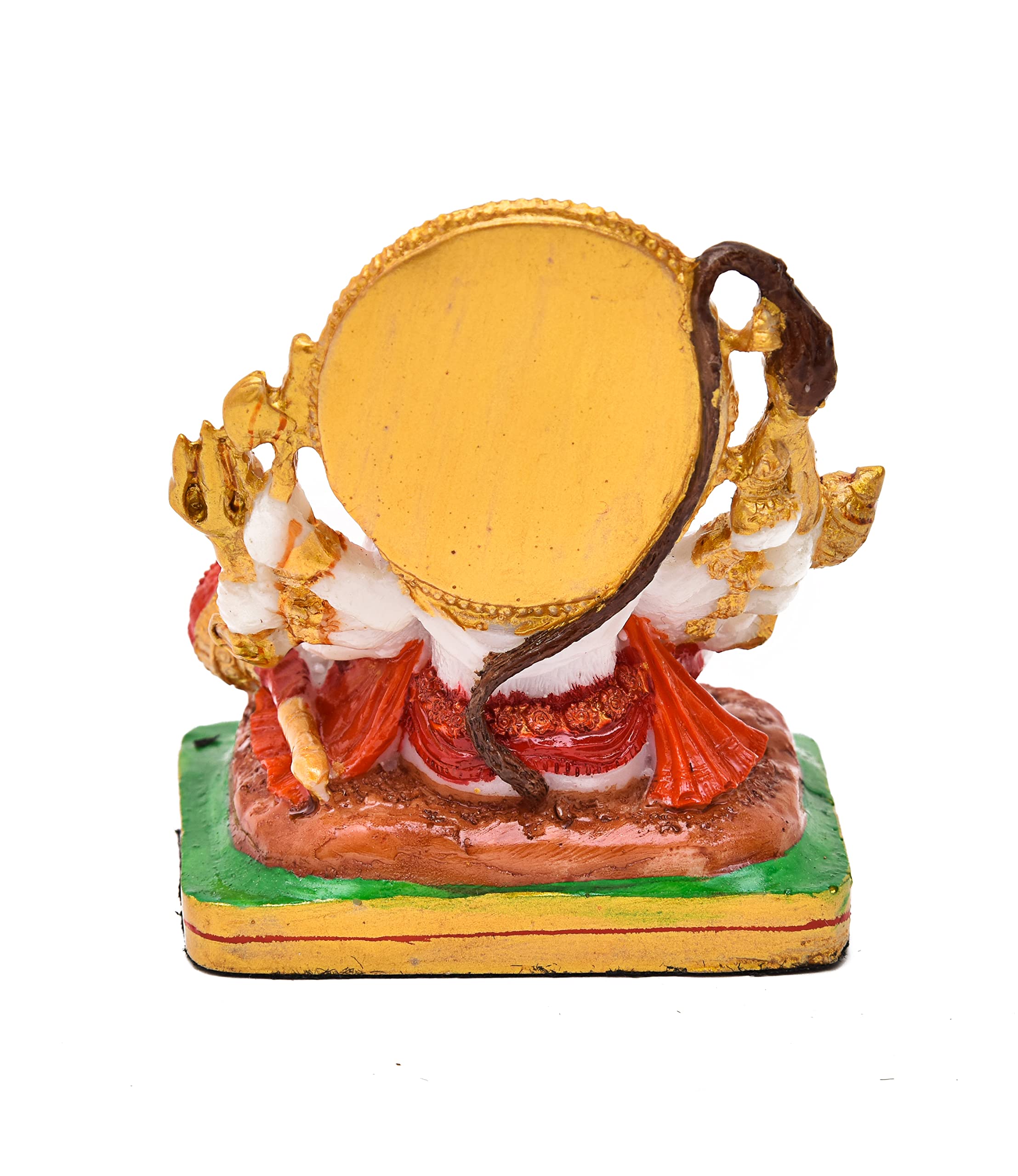 Archna Handicraft Polyresin Bhagwan Panchmukhi Hanuman Ji/Bajrangbali Marble Dust syntheric for Pooja Room (4 x 2 x 3) - Image 2 thumbnail